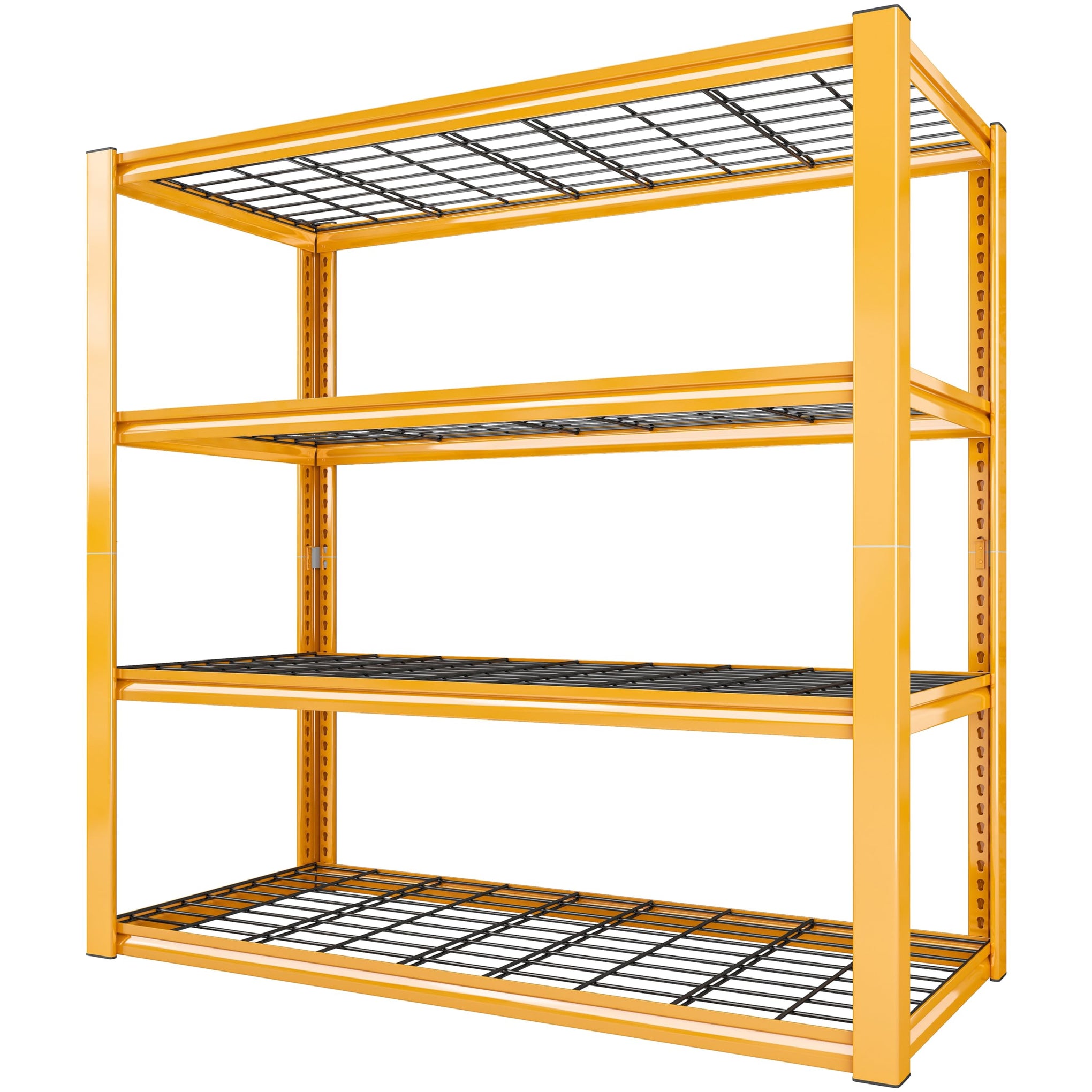 40" W Yellow Garage Shelving with Double