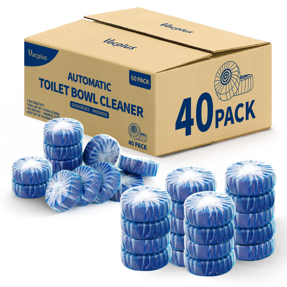 Toilet Bowl Cleaner Tablets (40 Count)