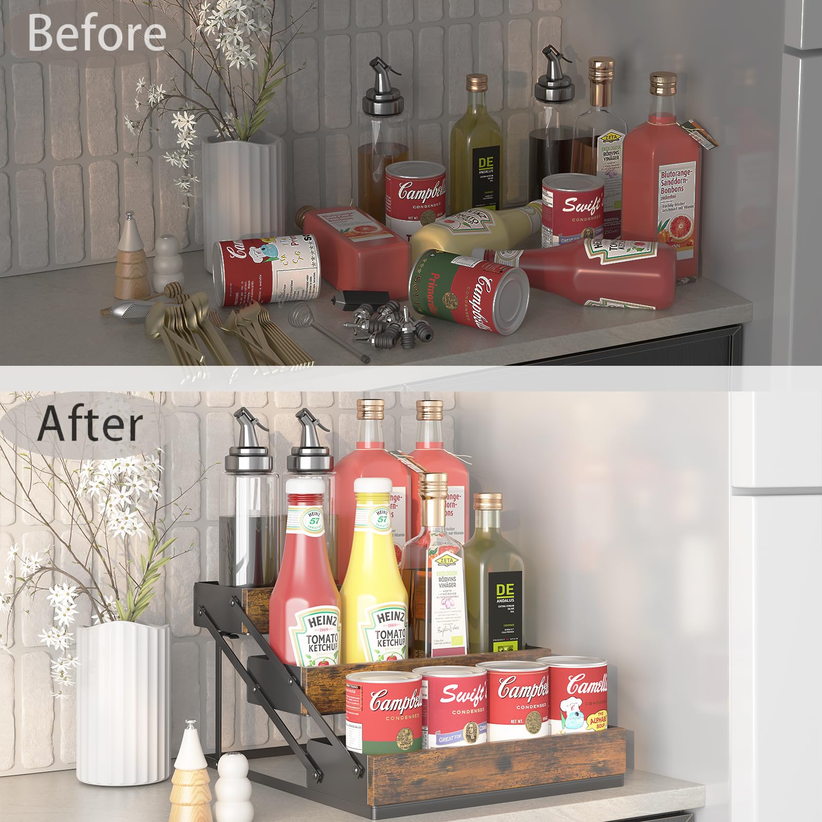 3 Tier Spice Rack Organizer for Cabinet