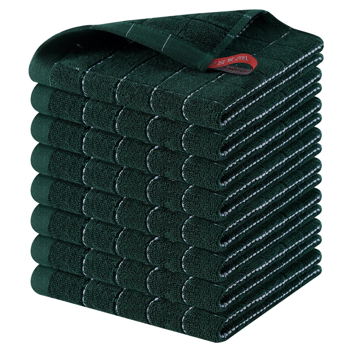 100% Cotton Terry Kitchen Dish Cloths (8 Count)