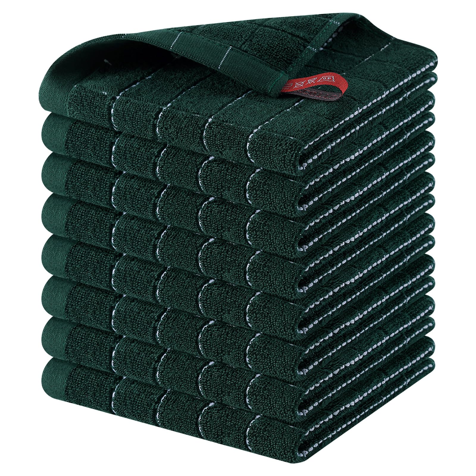 100% Cotton Terry Kitchen Dish Cloths (8 Count)
