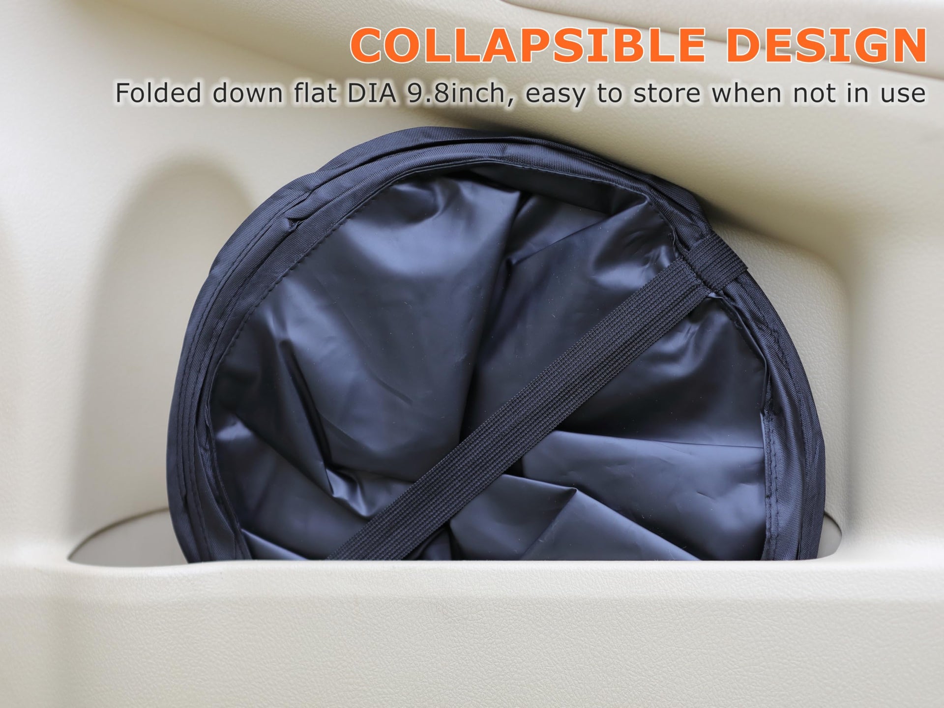 4 Gallons New Leakproof Car Trash Can
