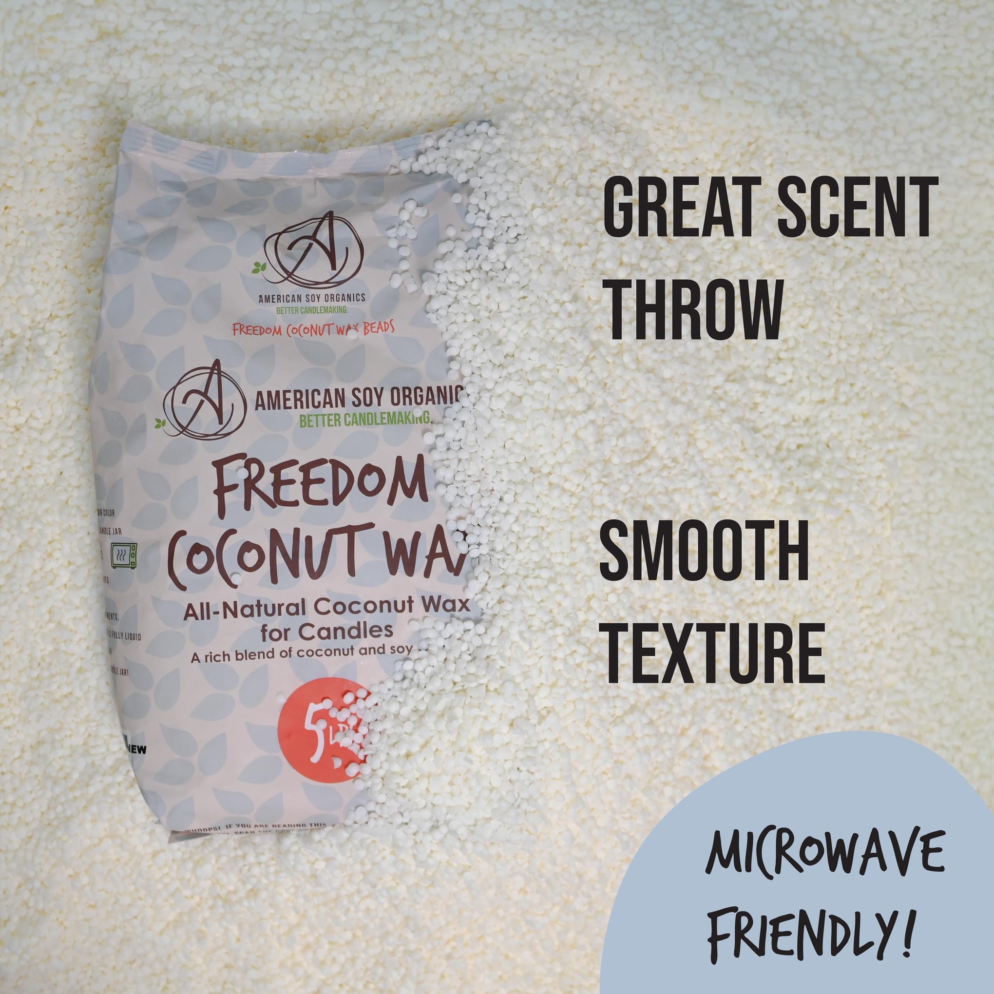 Freedom Coconut Soy Wax Beads