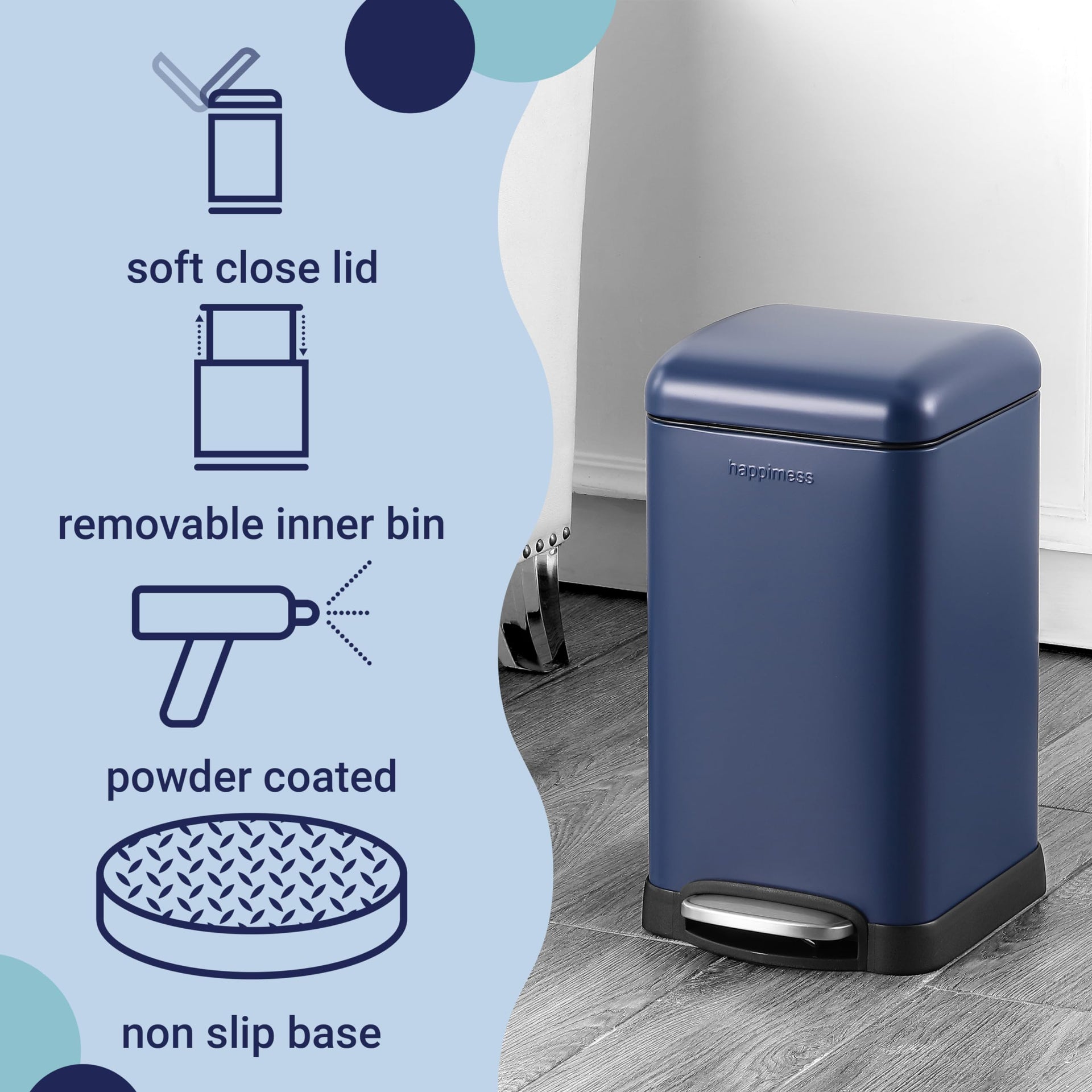 Betty Retro Mini 3.2 Gal Step Trash Can