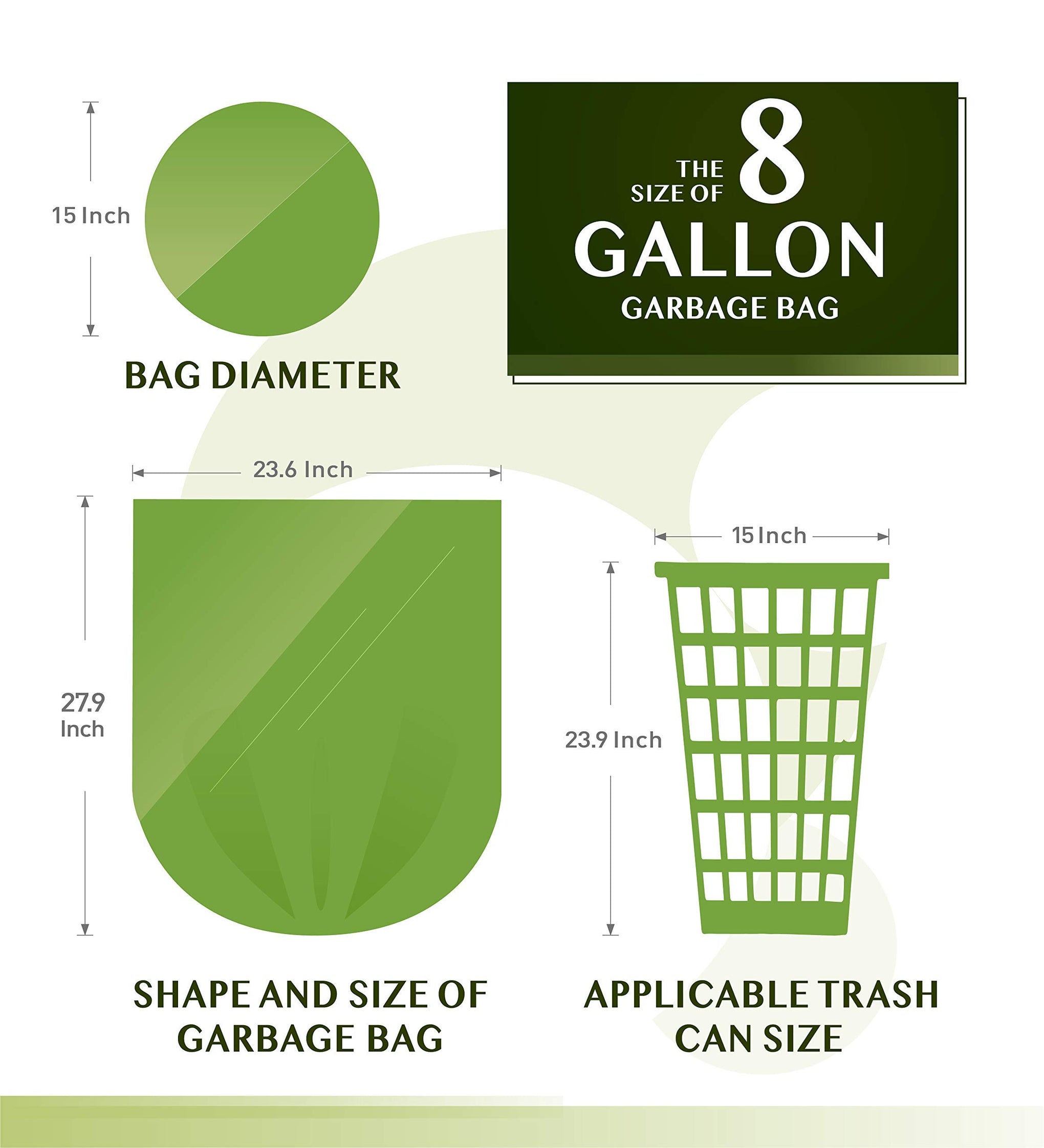 Compostable Trash Bags (150 Count)