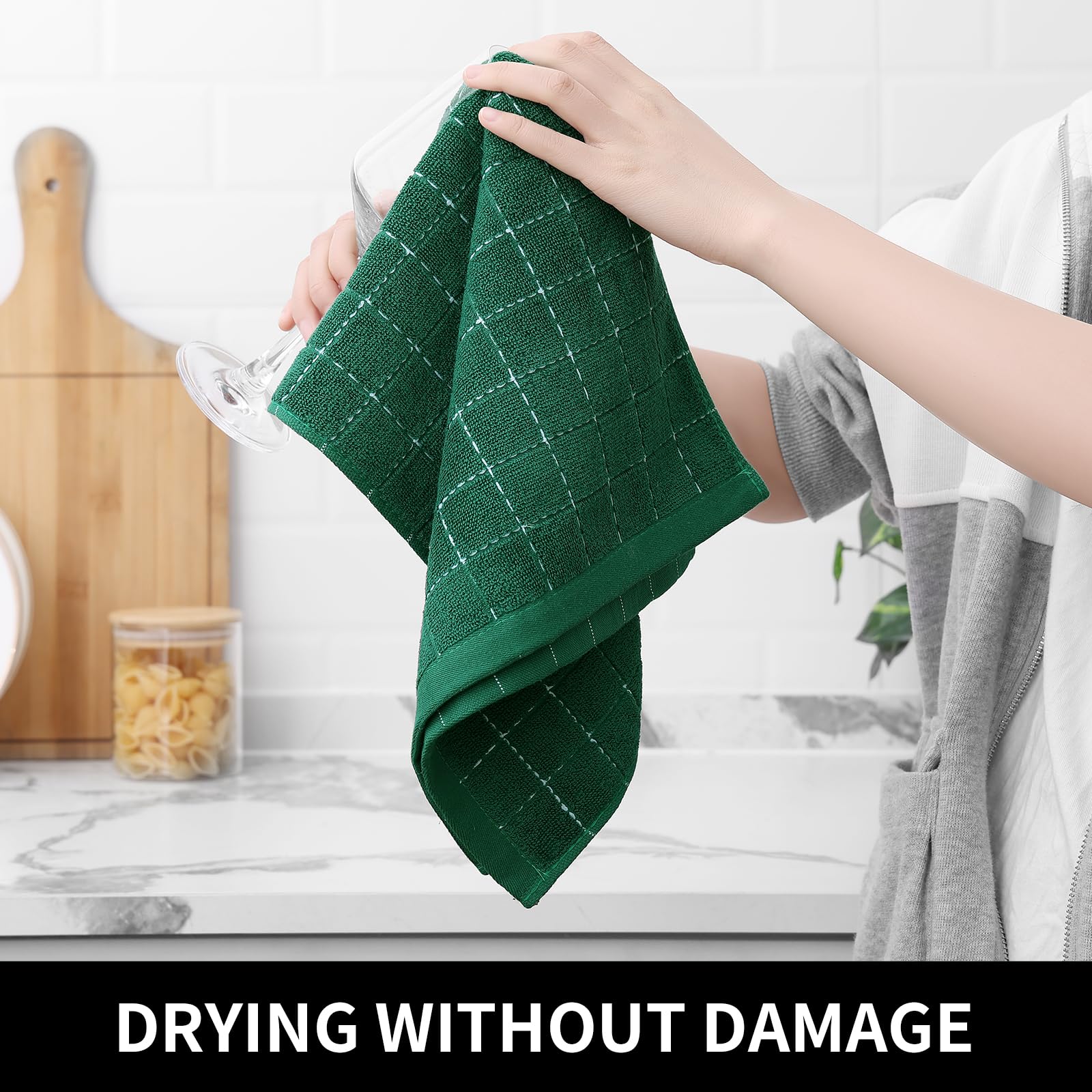 100% Cotton Terry Kitchen Towels (6 Count)