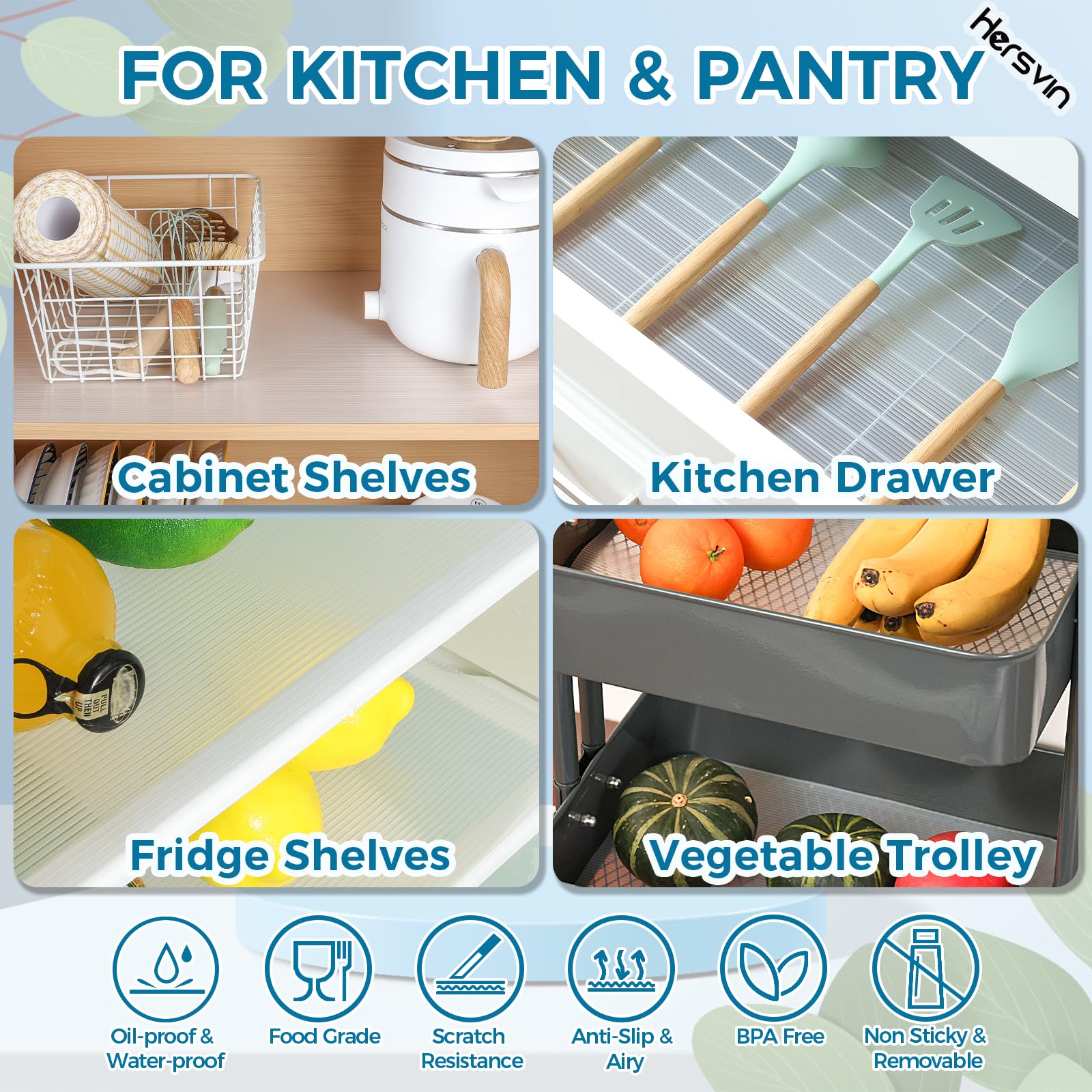 Shelf Liners 16 in x 20 ft EVA Drawer Mats (26 Sq Ft)
