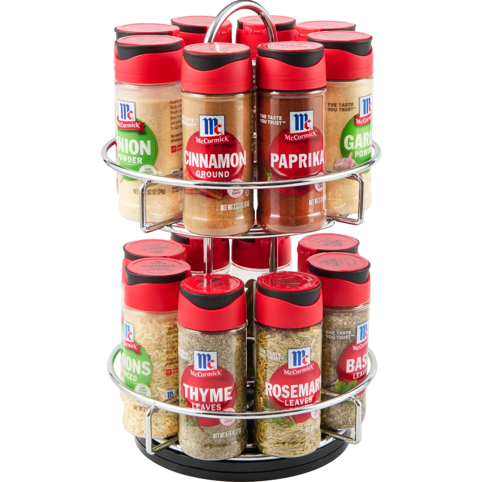 Spice Rack Two Tier Chrome (29.06 Ounce)