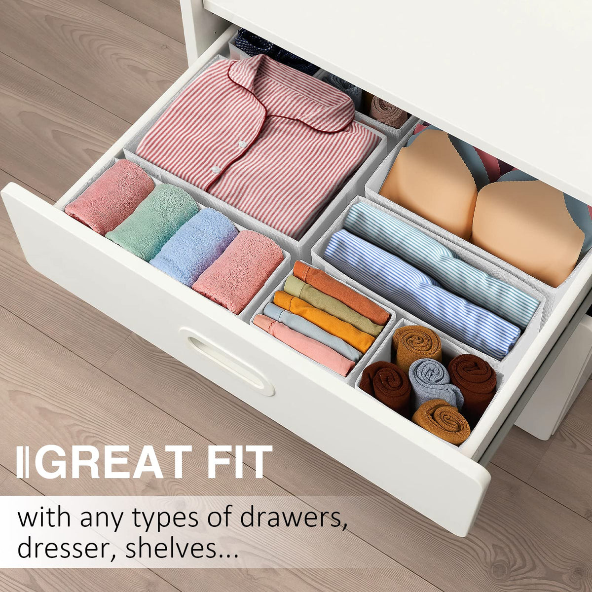 Drawer Organizer Clothes (8 Count)