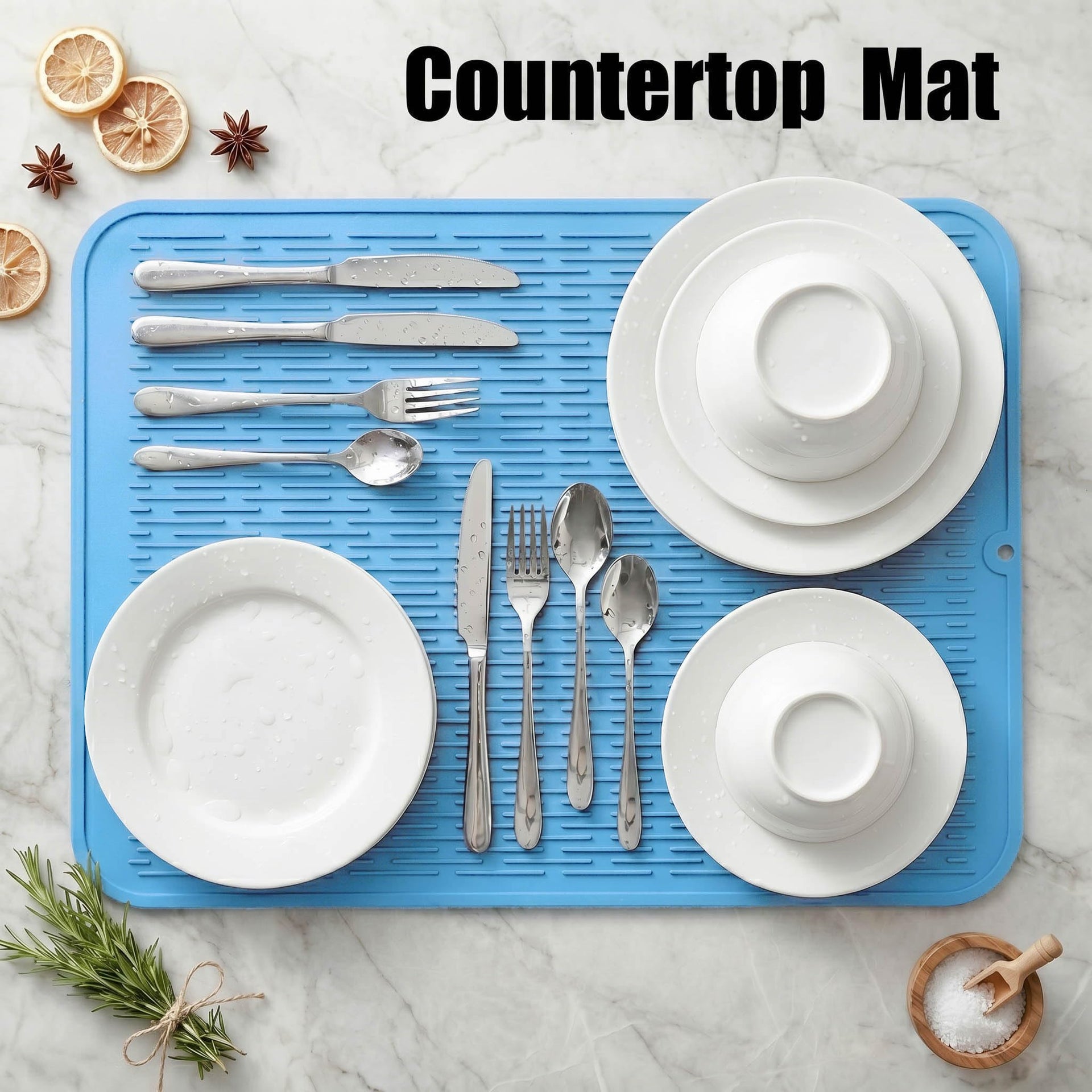 Silicone Dish Drying Mat for Multiple Usage