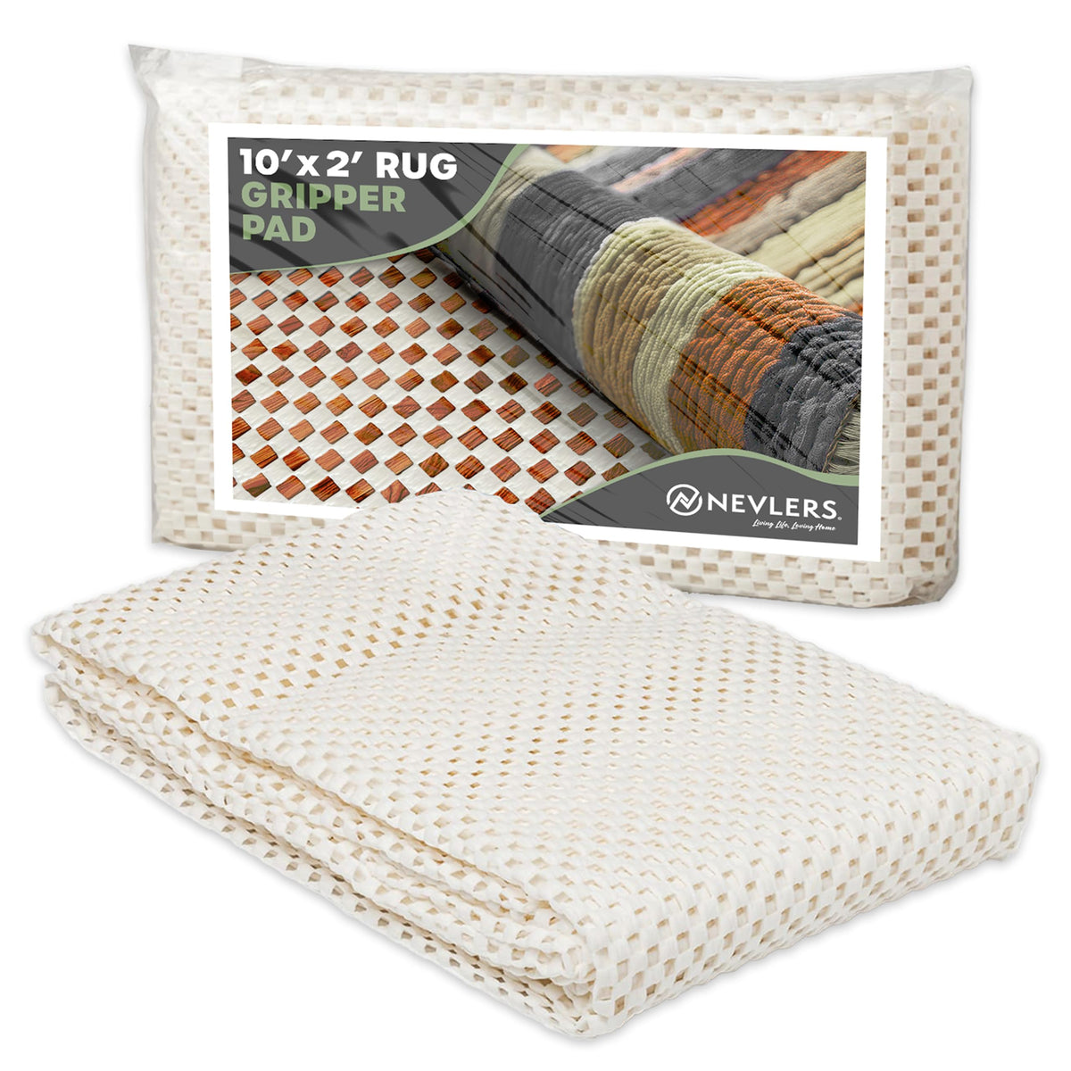 2x10 Ft Non Slip Rug Pad (20 Sq Ft)