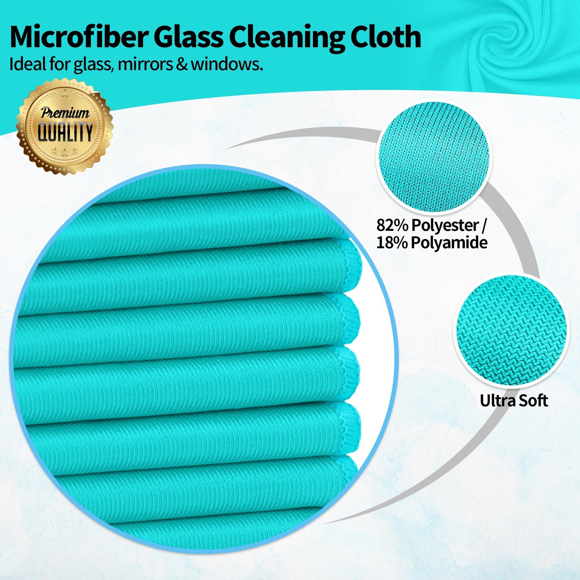 Microfiber Cleaning Cloth (12 Count)