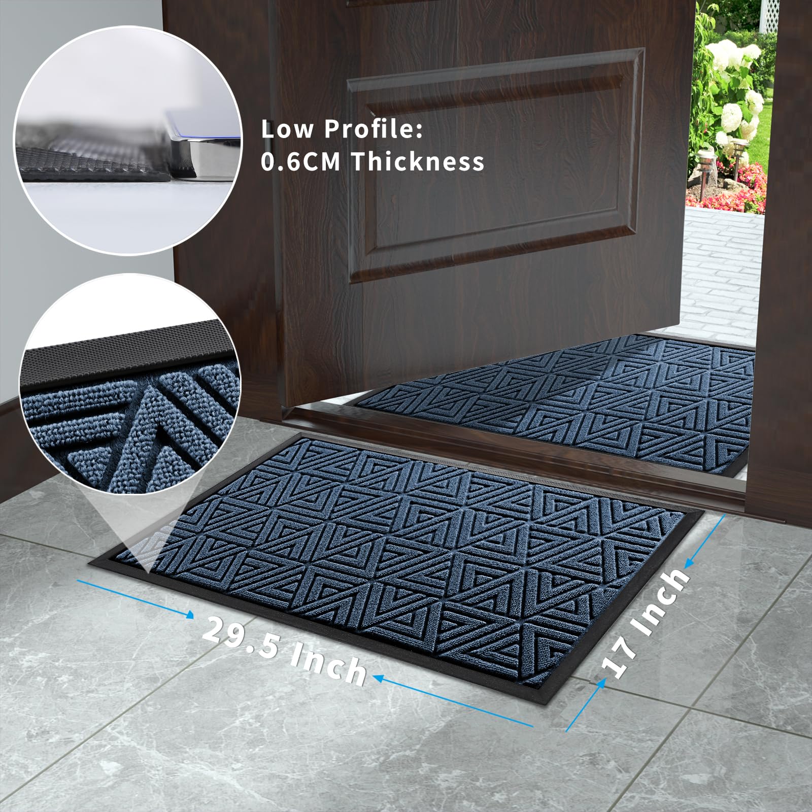 Outdoor Mats for Front Door 29.5x17