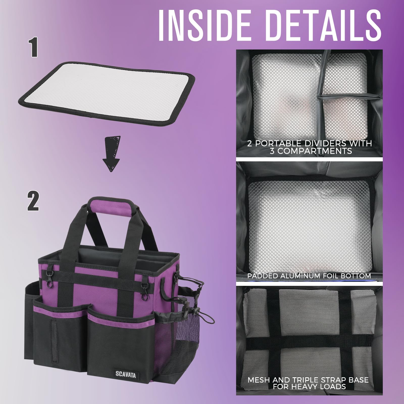 Compact Wearable Cleaning Caddy with Handle & Shoulder Straps