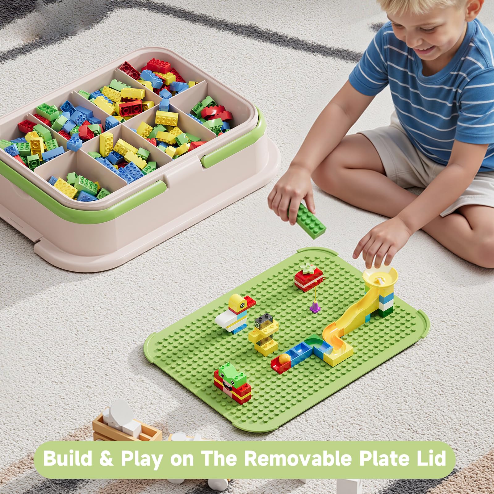 Toy Storage Organizer Box with Handle