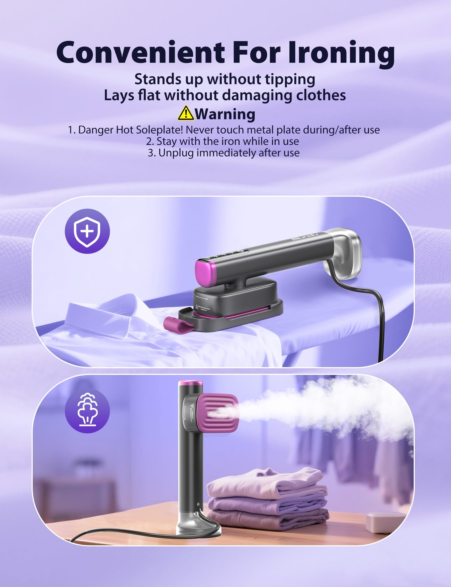 Steamer for Clothes Portable 2