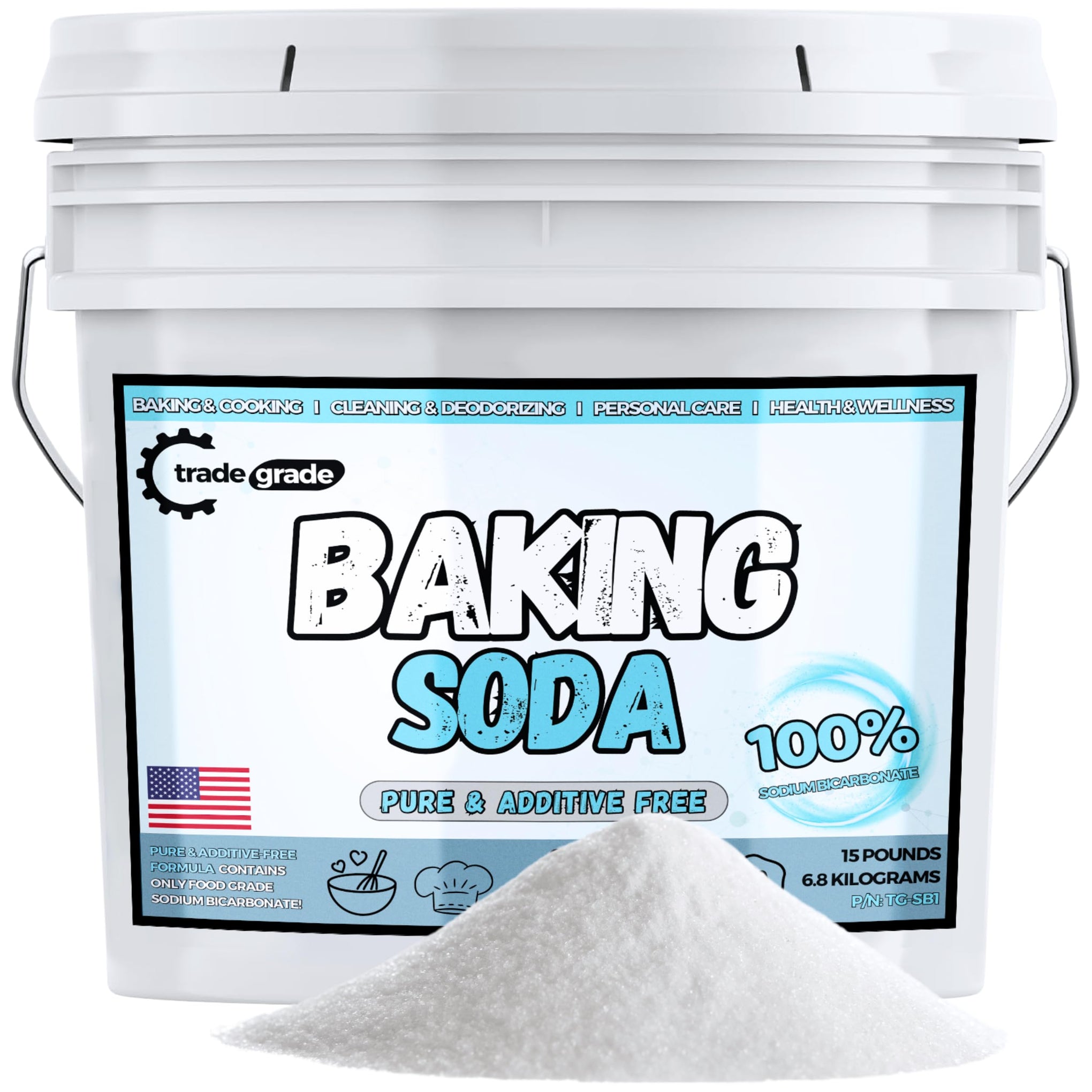 TradeGrade Pure Baking Soda Powder (240 Ounce)