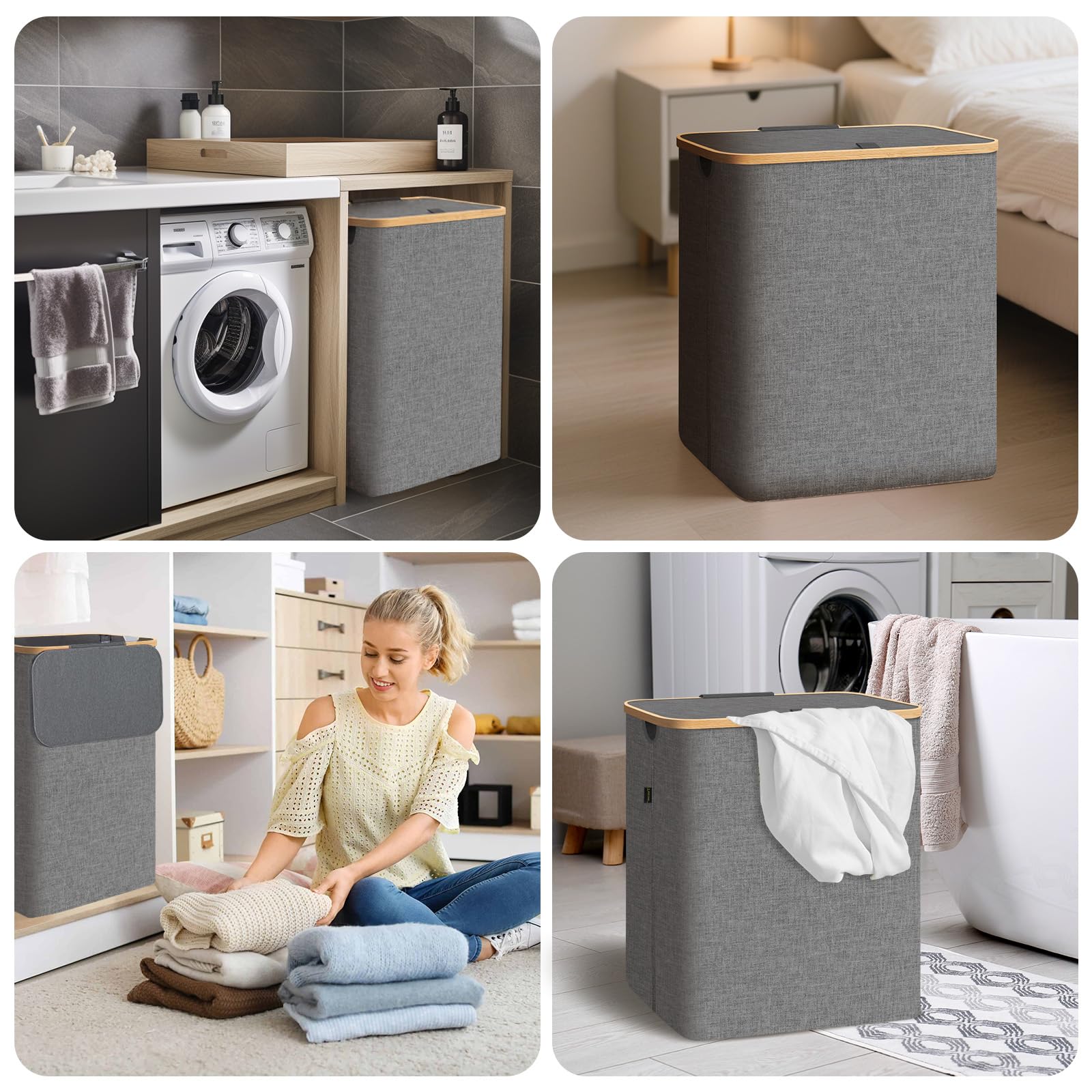 Laundry Hamper with Lid