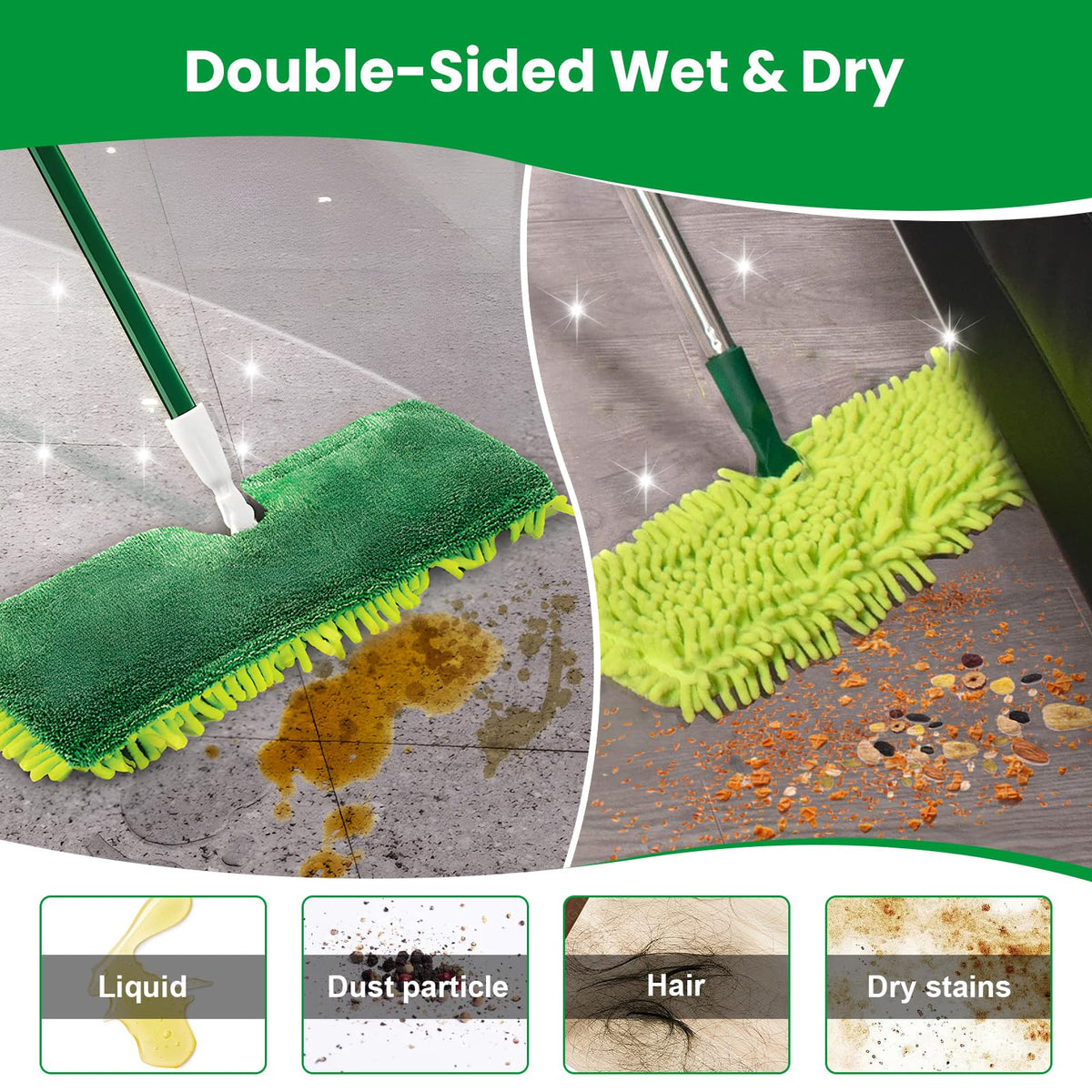 3 Pack Mop Head Replacement for Libman 18" 2 (3 Count)