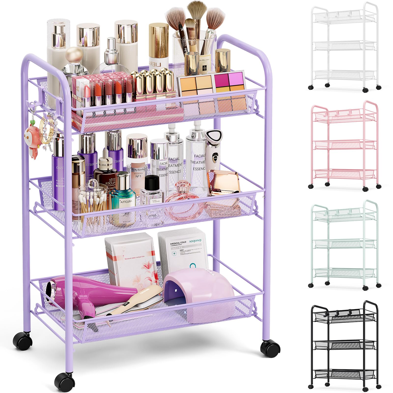 3 Tier Rolling Cart