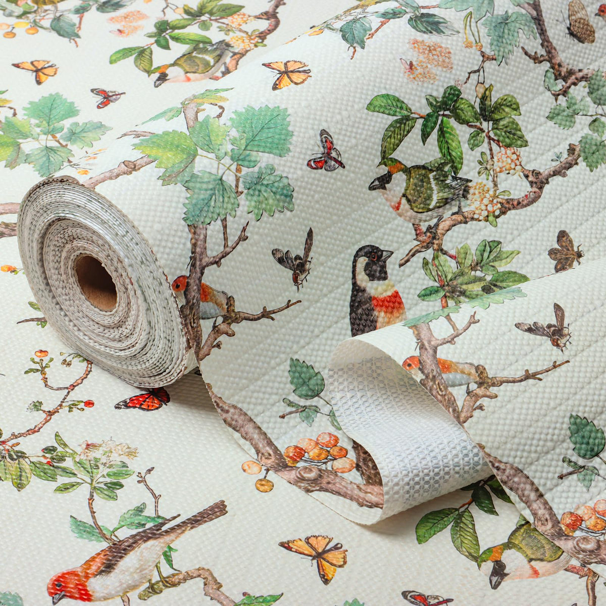Non Adhesive Shelf Drawer Liner Floral Cabinet Liner for Shelves
