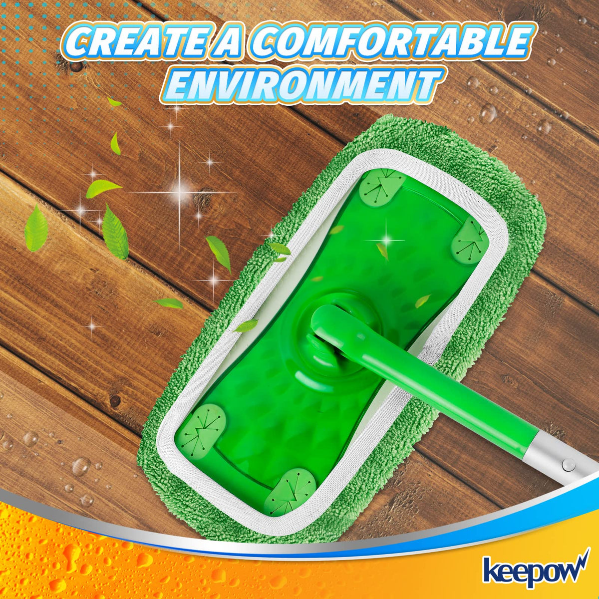 Reusable Wet Pads Compatible with Swiffer Sweeper Mop (16 Count)