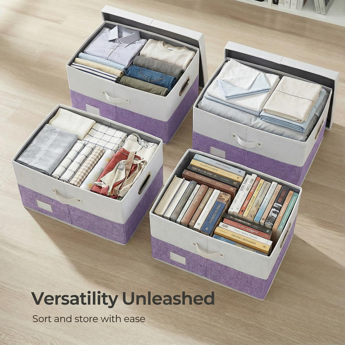 Storage Bins with Lids [3 (3 Count)