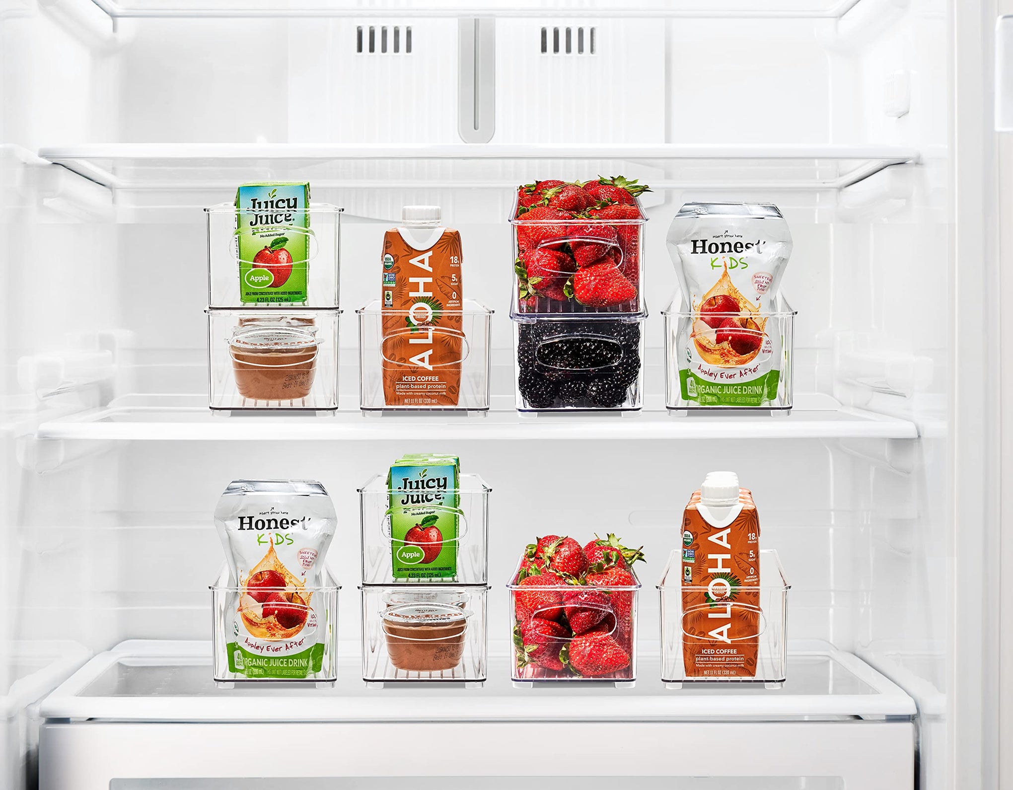 Stackable Refrigerator Organizer Bins (2 Count)