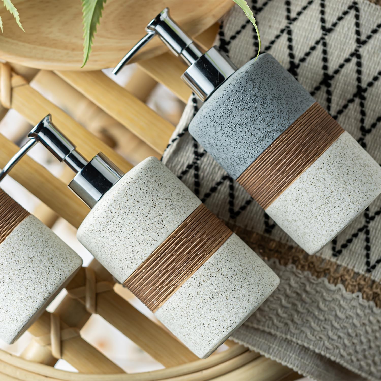 Ceramic Hand Soap Dispenser for Kitchen and Bathroom