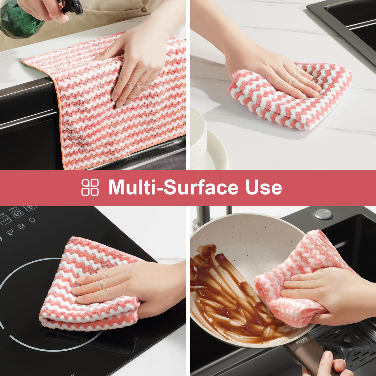 Microfiber Cleaning Cloths (18 Count)