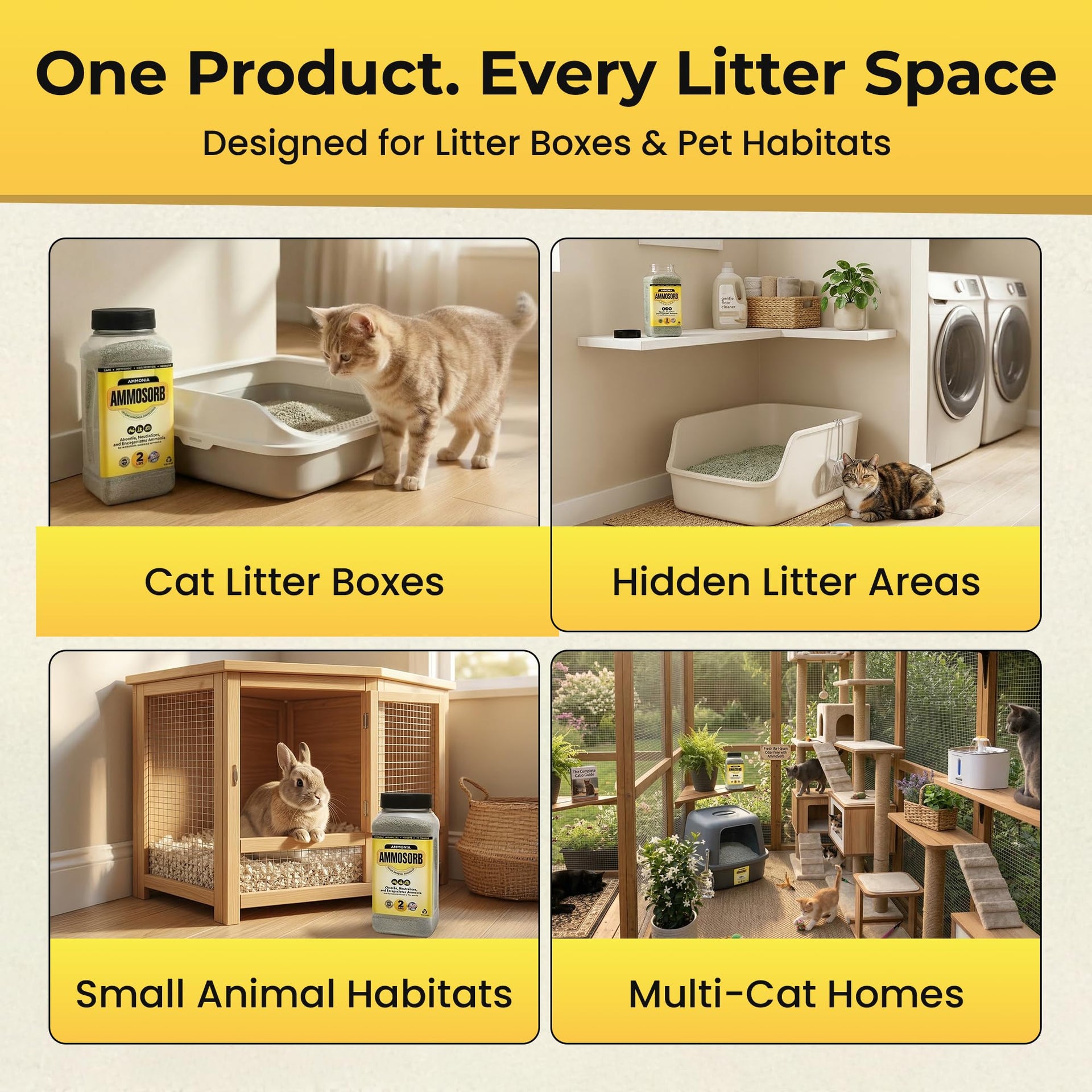 Natural Cat Litter and Urine Deodorizer Granules (32 Ounce)