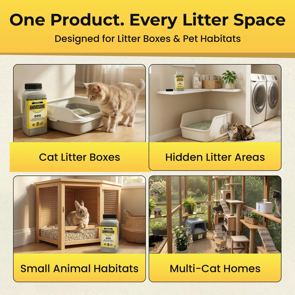 Natural Cat Litter and Urine Deodorizer Granules (32 Ounce)