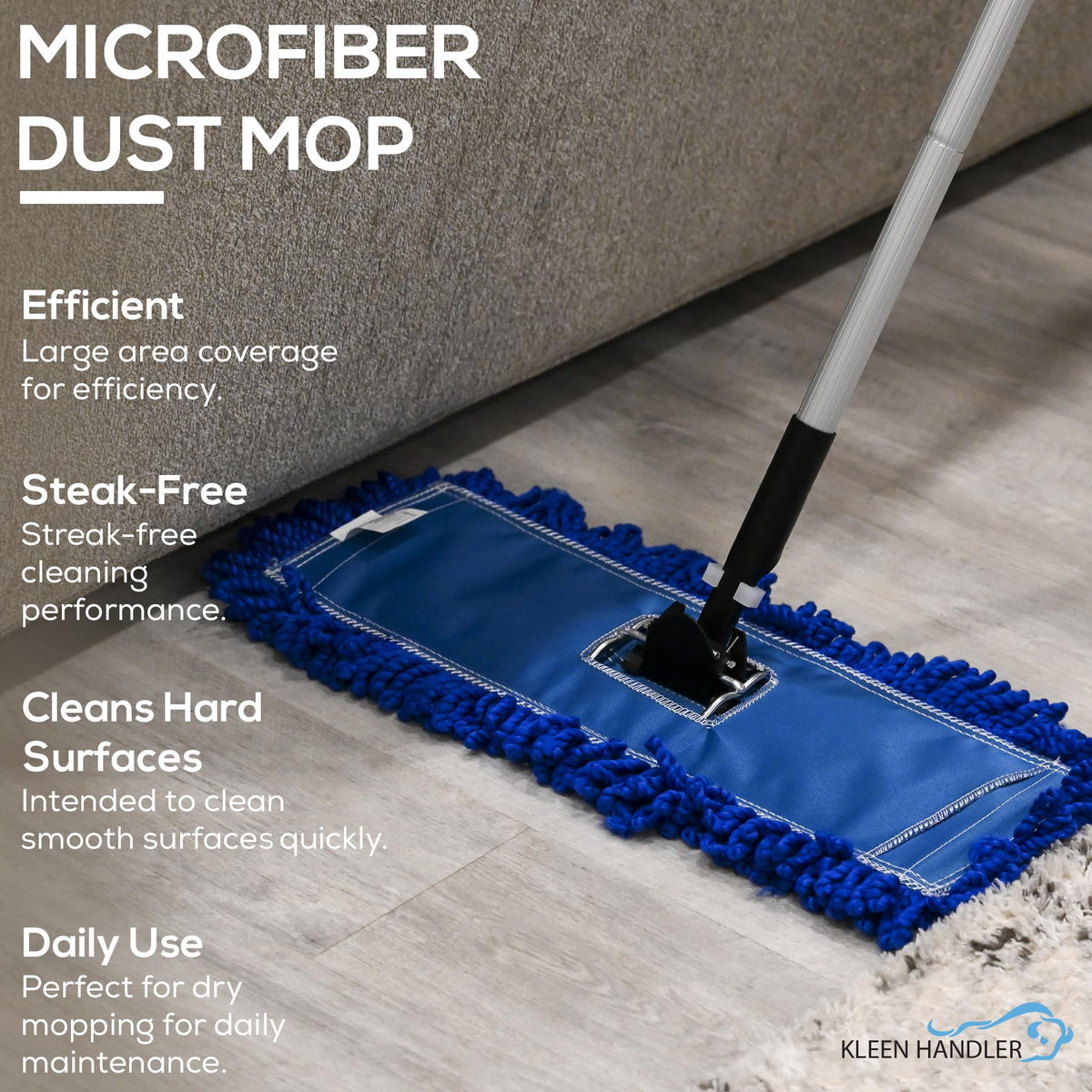 18" Microfiber Dust Mop Head Replacement (12 Count) - ModHome Supplies