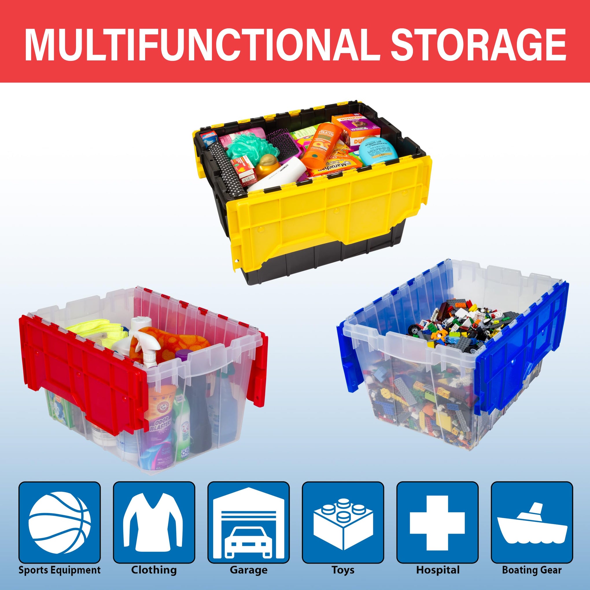 KeepBox 12 Gallon Storage Container (6 Count)