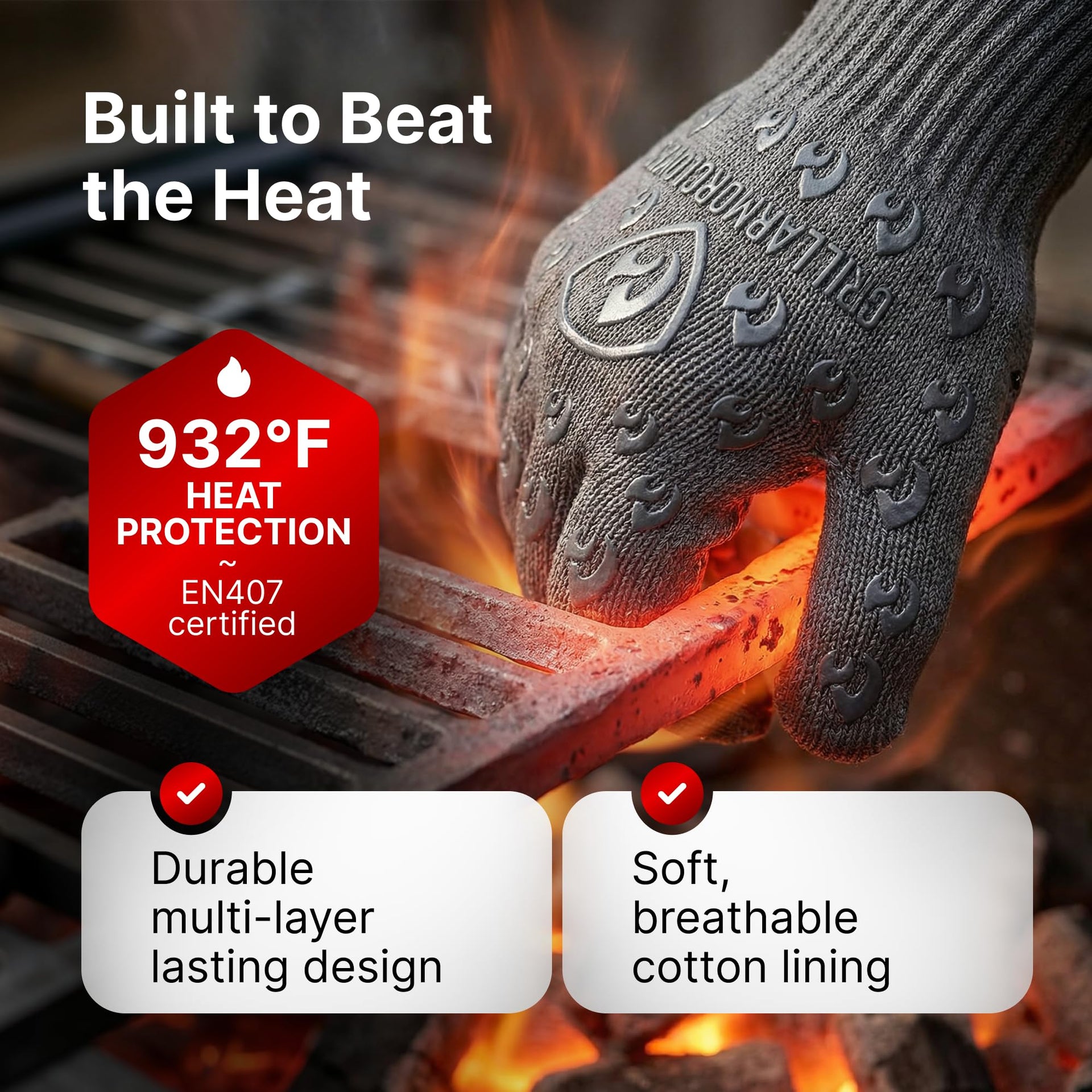 Oven Gloves with Fingers