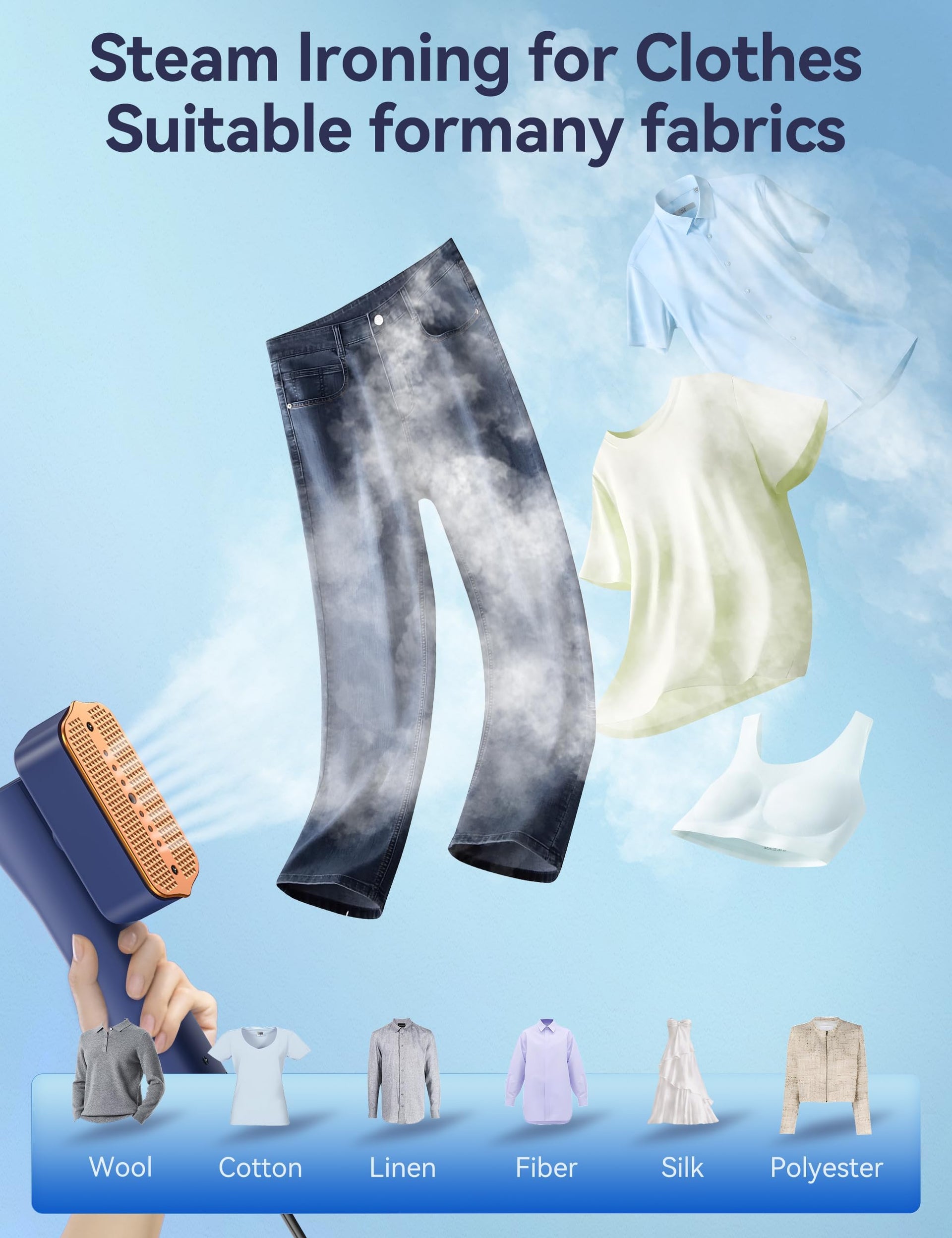 Steamer for Clothes Portable 2