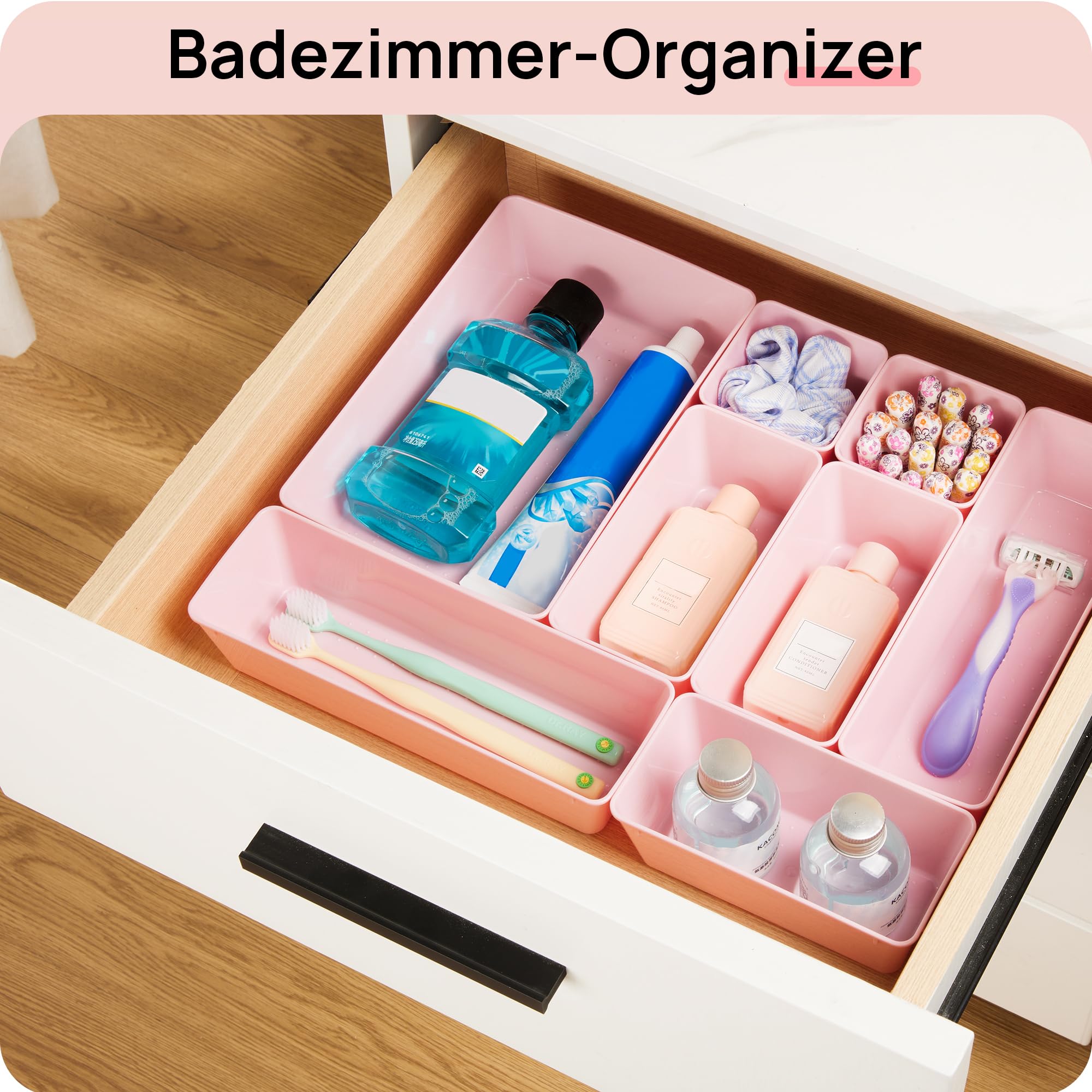 25 Pack Plastic Drawer Organizers with Non (25 Count)