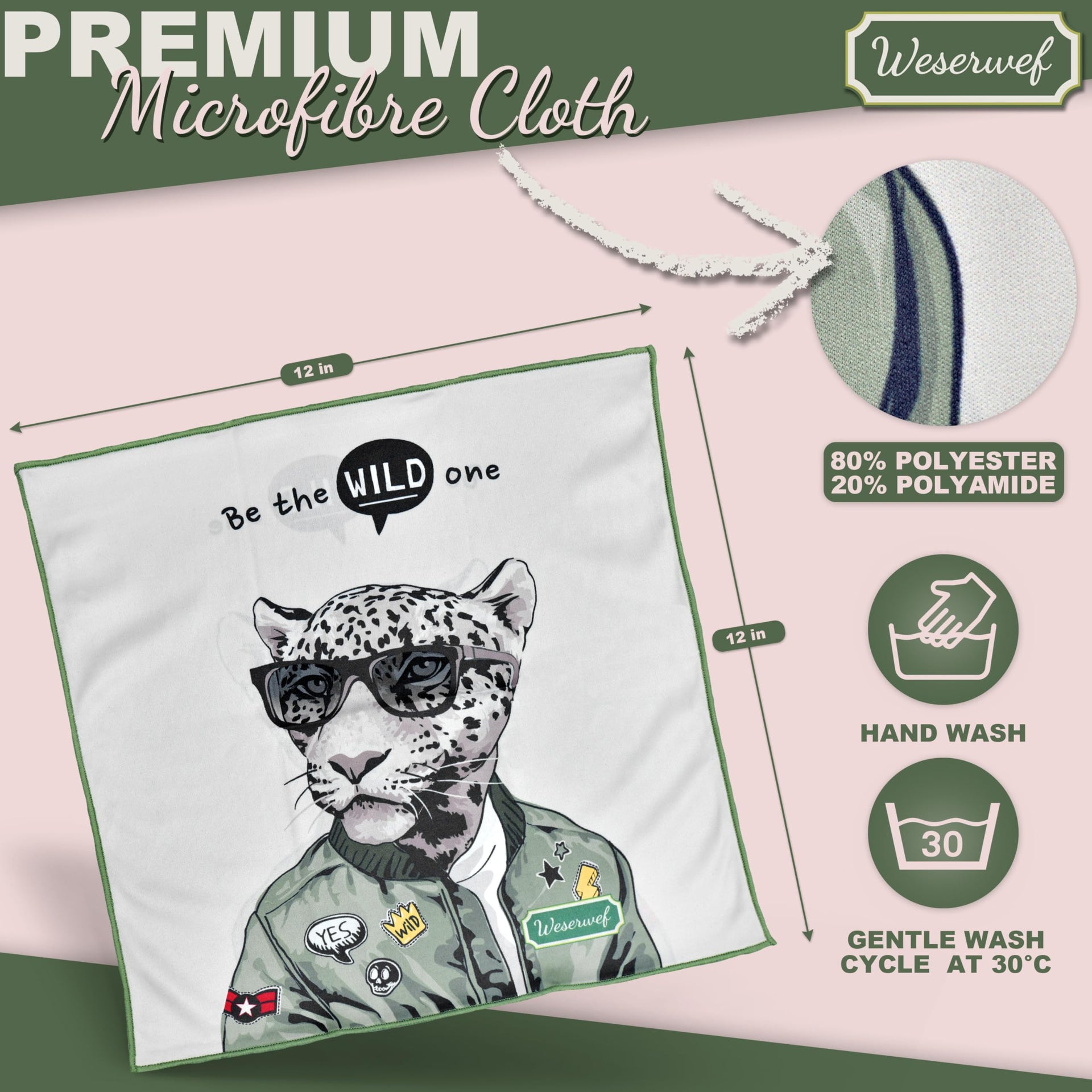 Design Microfiber Glasses Cleaning Cloth