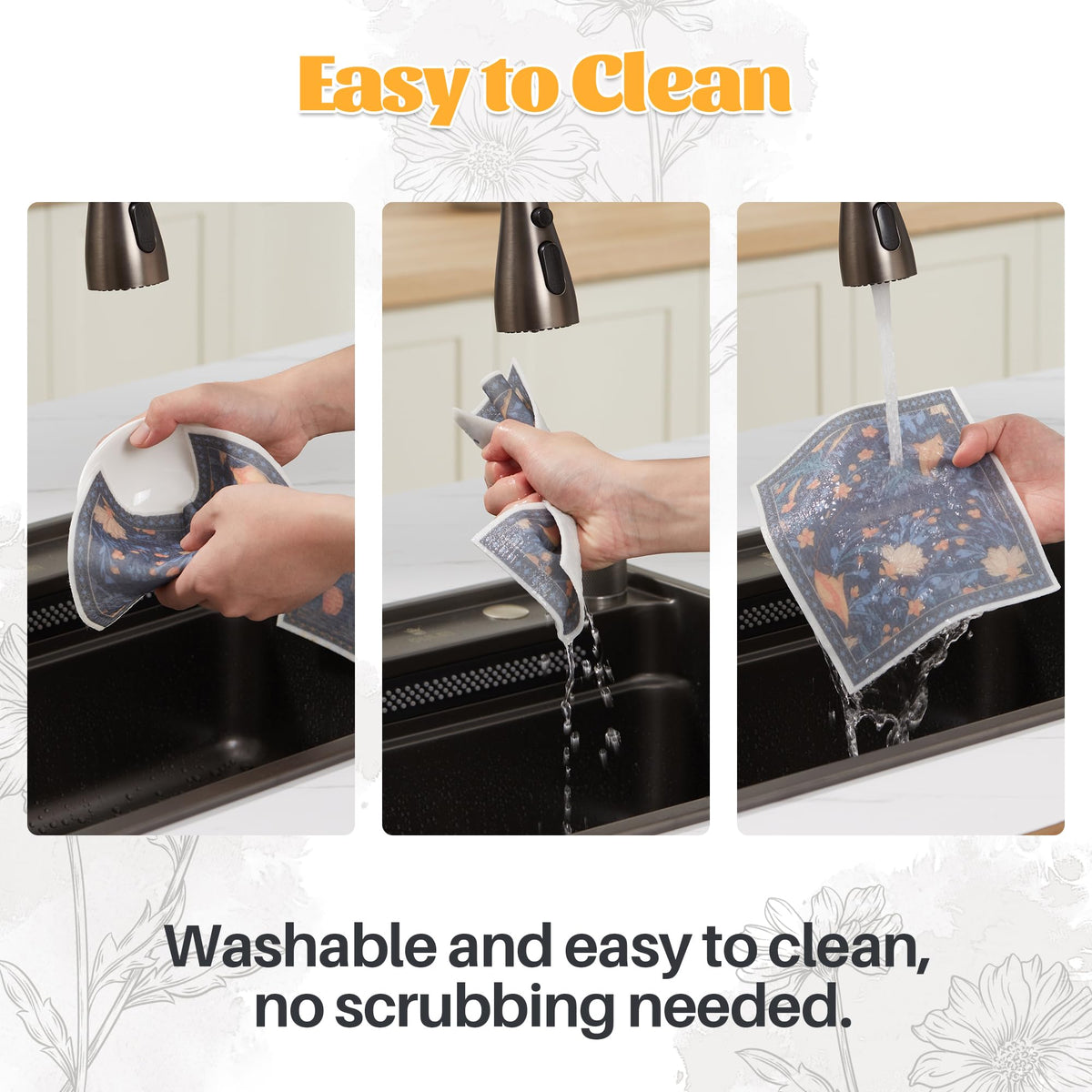 12 Pack Decorate Cleaning Cloth (12 Count)