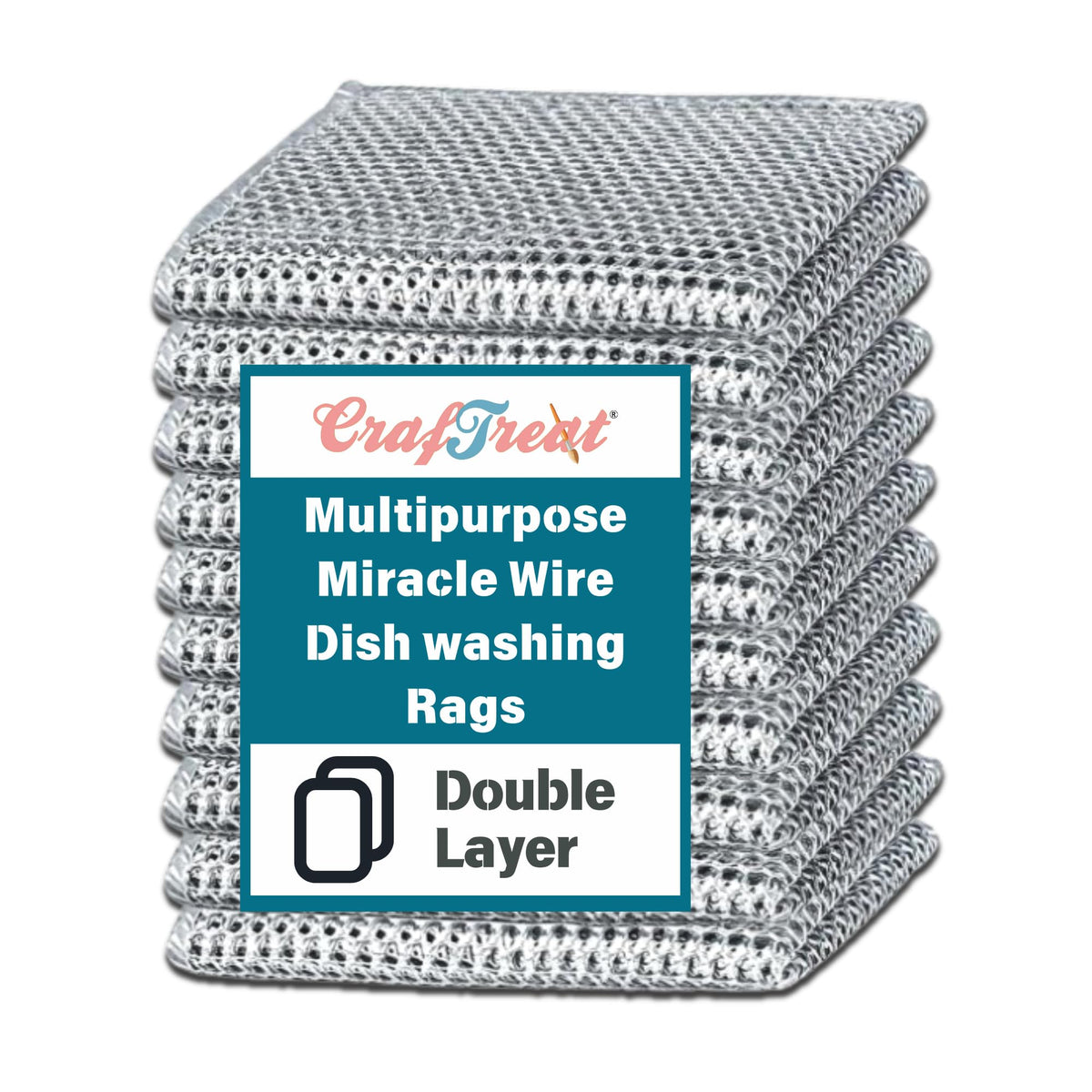 Non Scratch Wire Dishwashing Rag (10 Count)