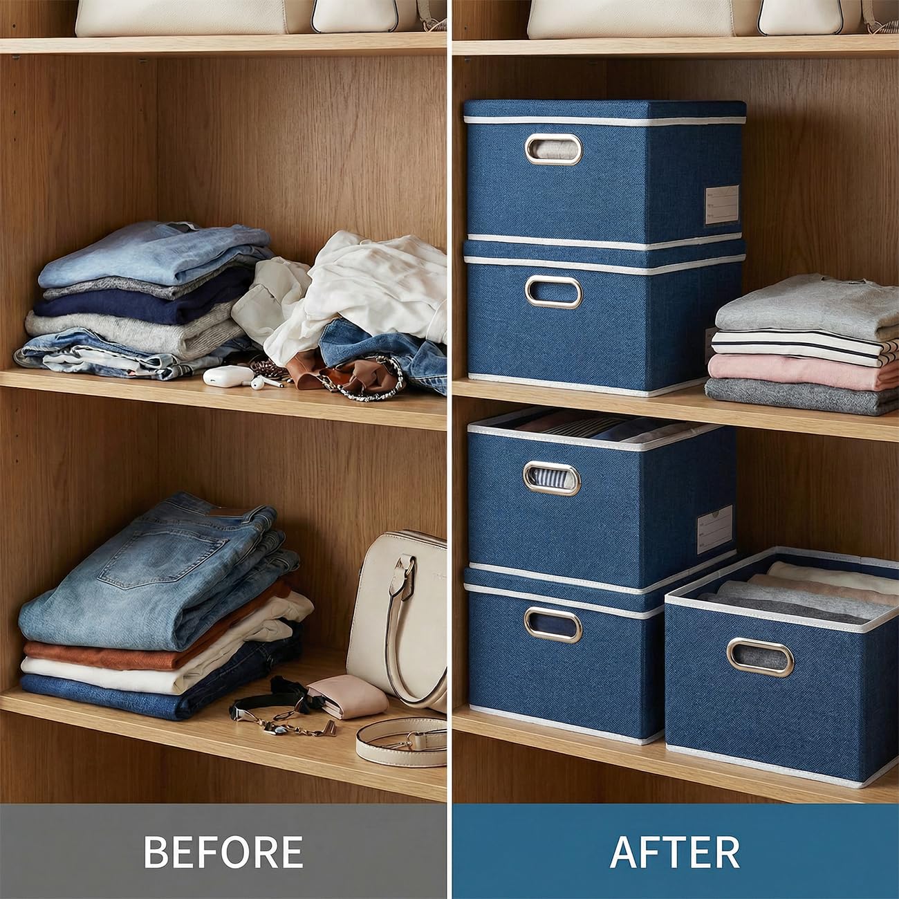 Storage Bins with Lids [3 (3 Count)