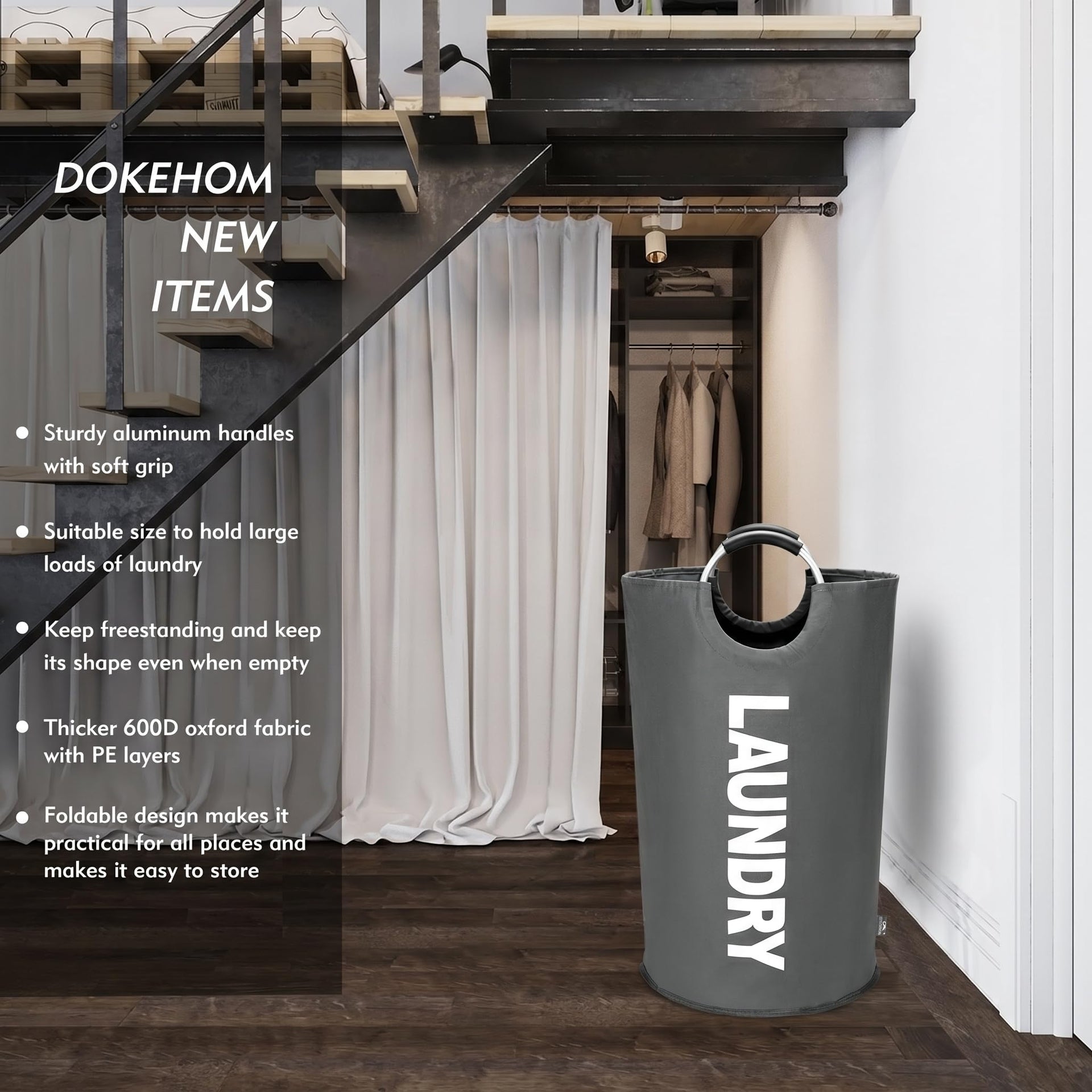 125L X Large Collapsible Washing Laundry Basket Bag - ModHome Supplies