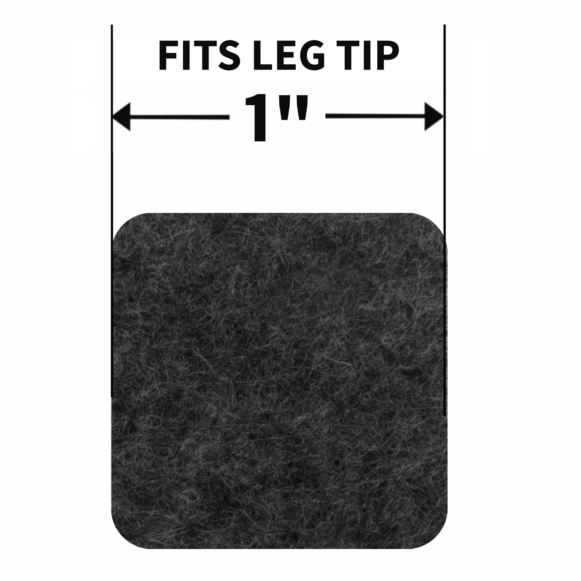 4717895N Heavy Duty Square Felt Furniture Pads to Protect Hardwood Floors from Scratches (48 Count)