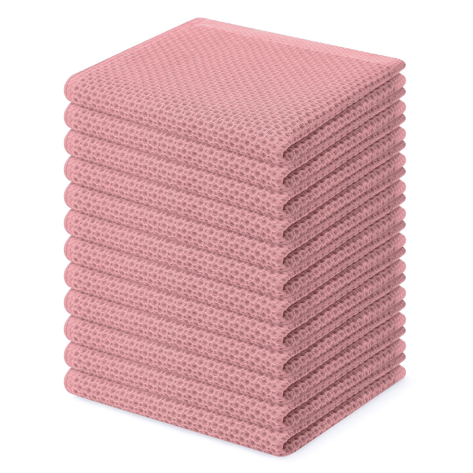 100% Cotton Waffle Weave Kitchen Dish Cloths 12 (12 Count)