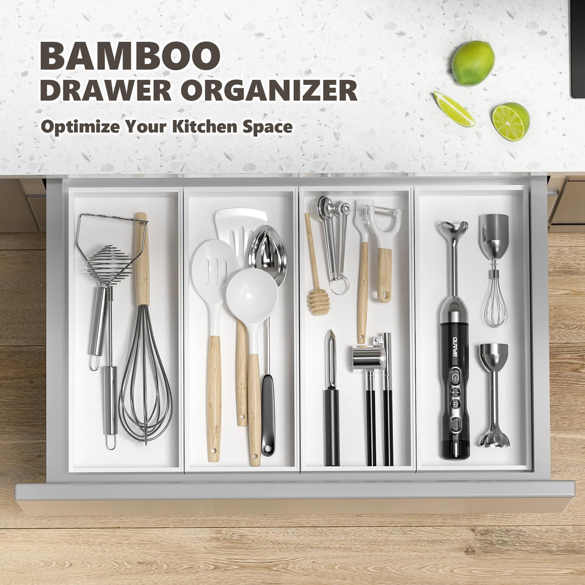 Kitchen Drawer Organizer Bins (2 Count)