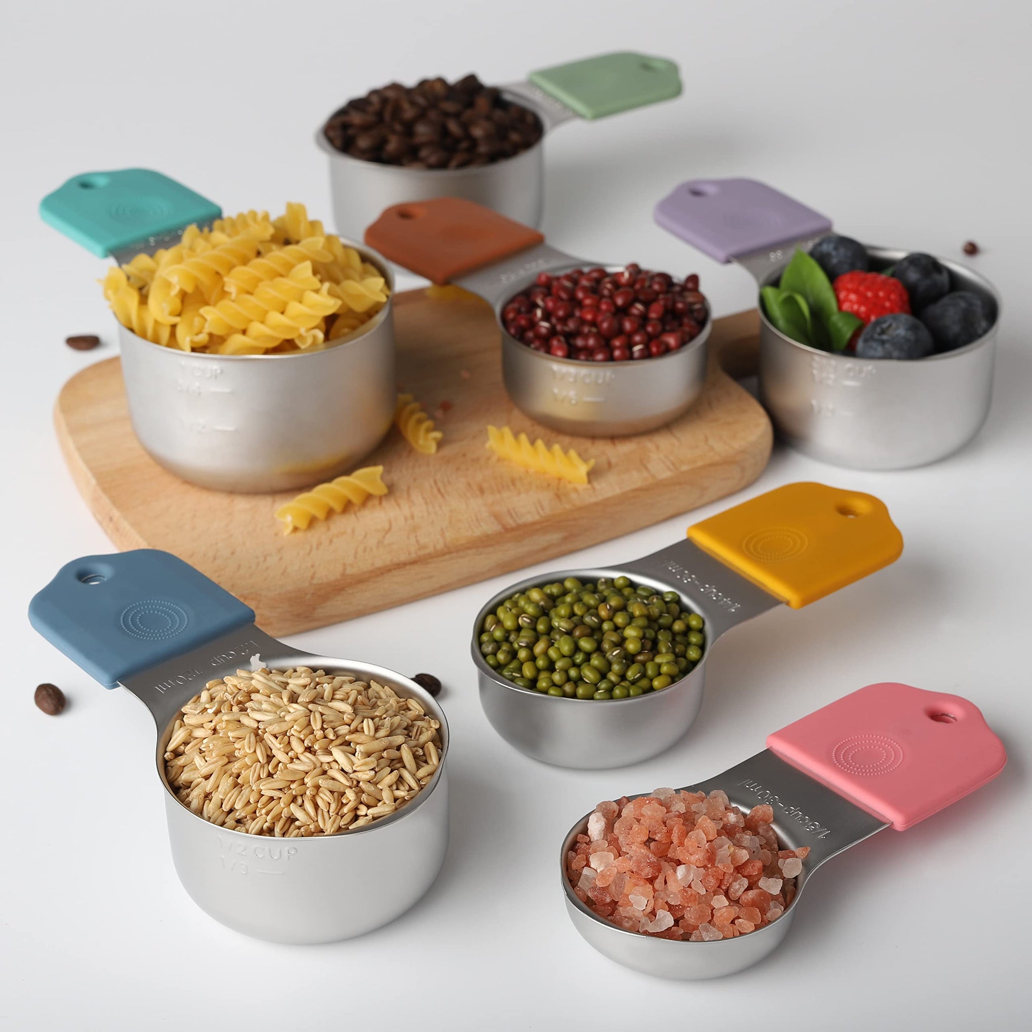 Magnetic Measuring Cups Set of 7 Stainless Steel Magnetic Measuring Cups