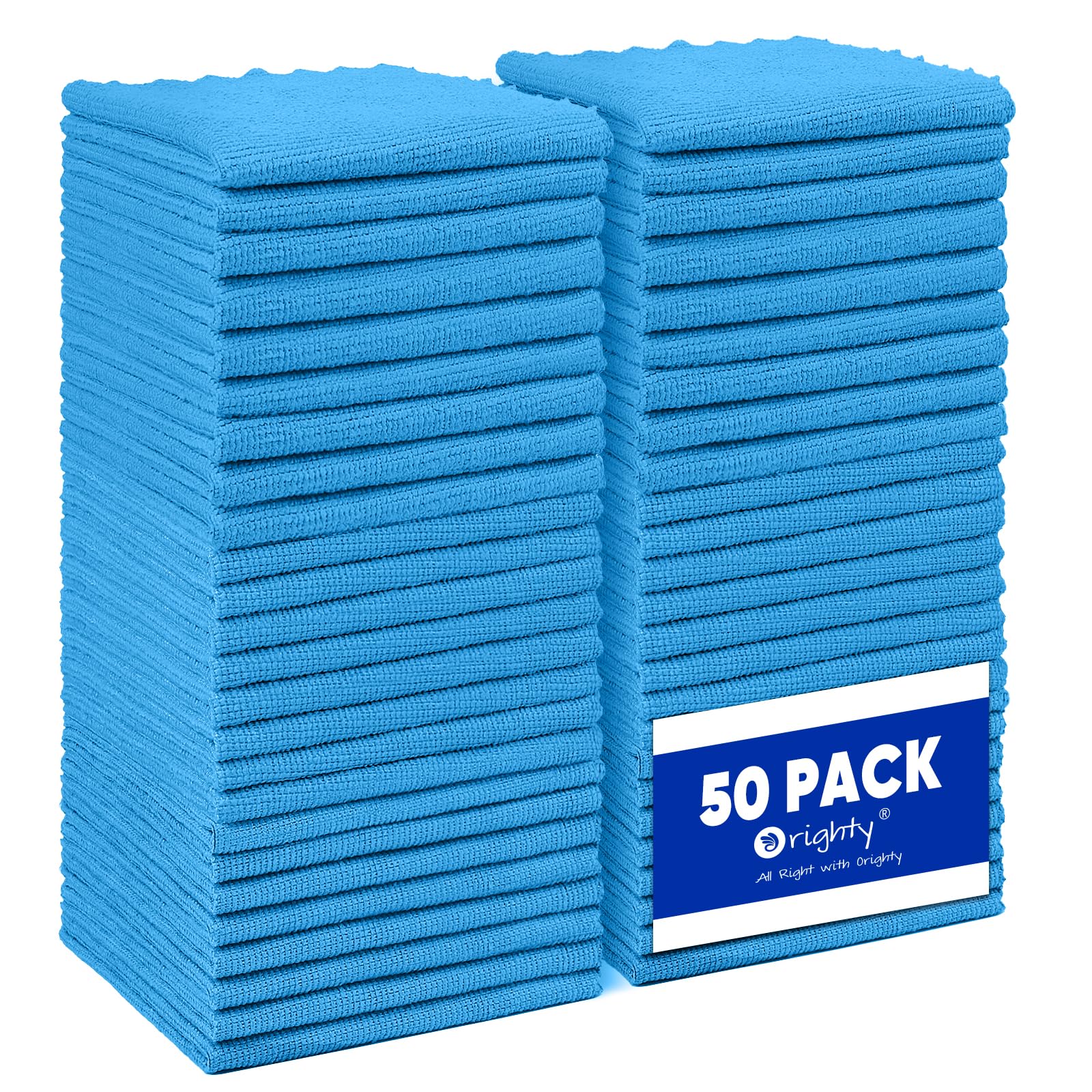 Microfiber Cleaning Cloth Bulk (50 Count)