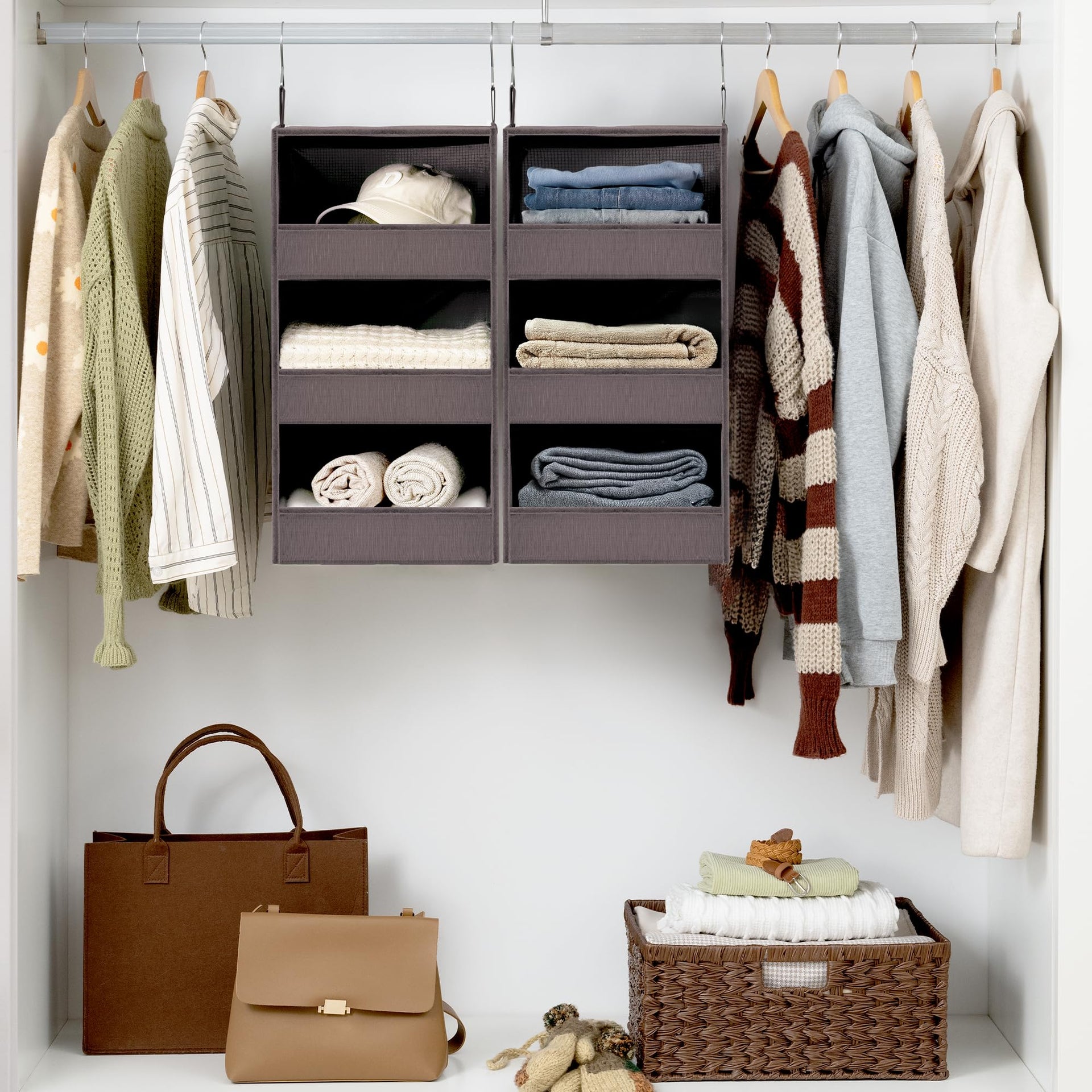 3 Shelf Hanging Closet Organizer (2 Count)