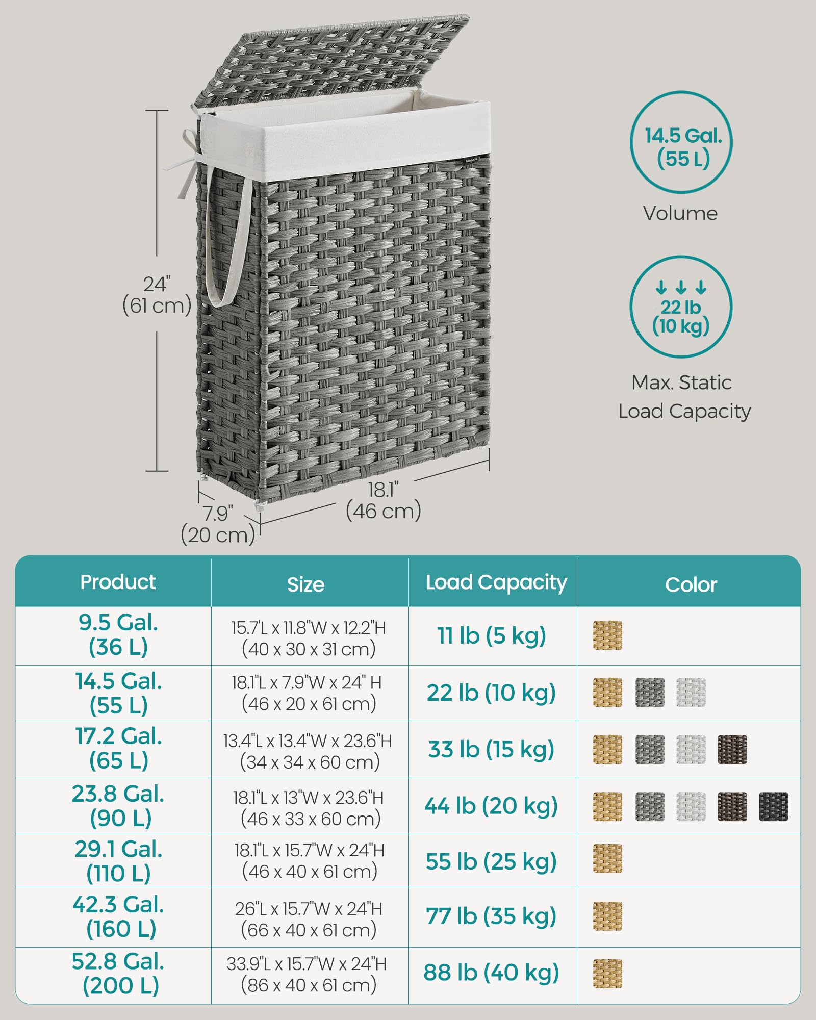Laundry Hamper with Lid