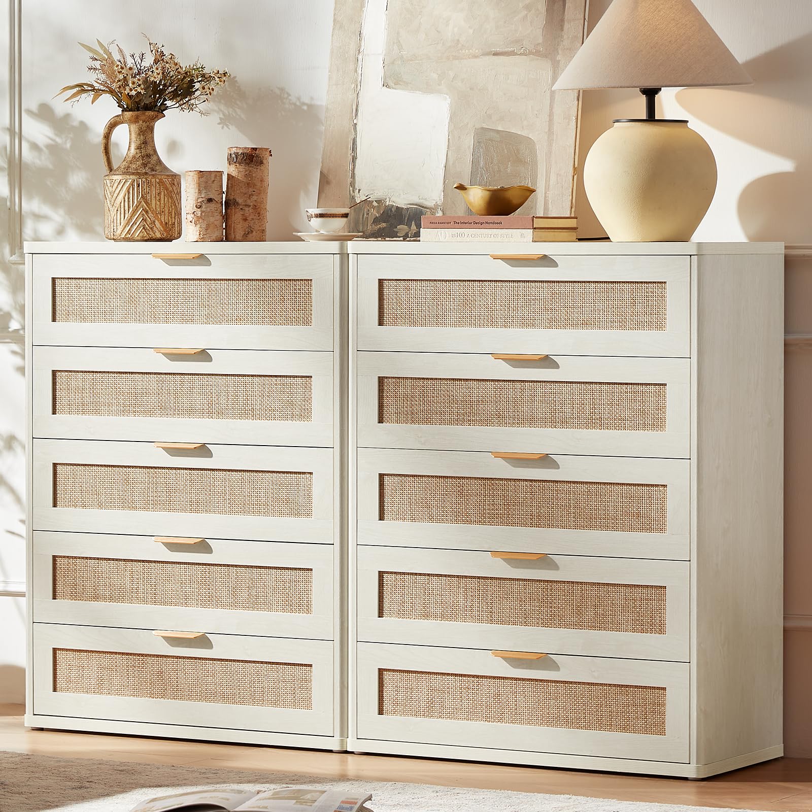 Rattan Dresser for Bedroom Set 2
